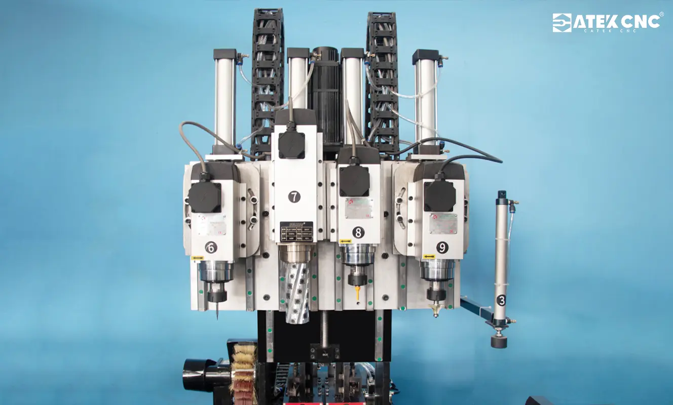 Multi-functional CNC wood lathe Multi-functional CNC Wood Lathe four-spindle functional area