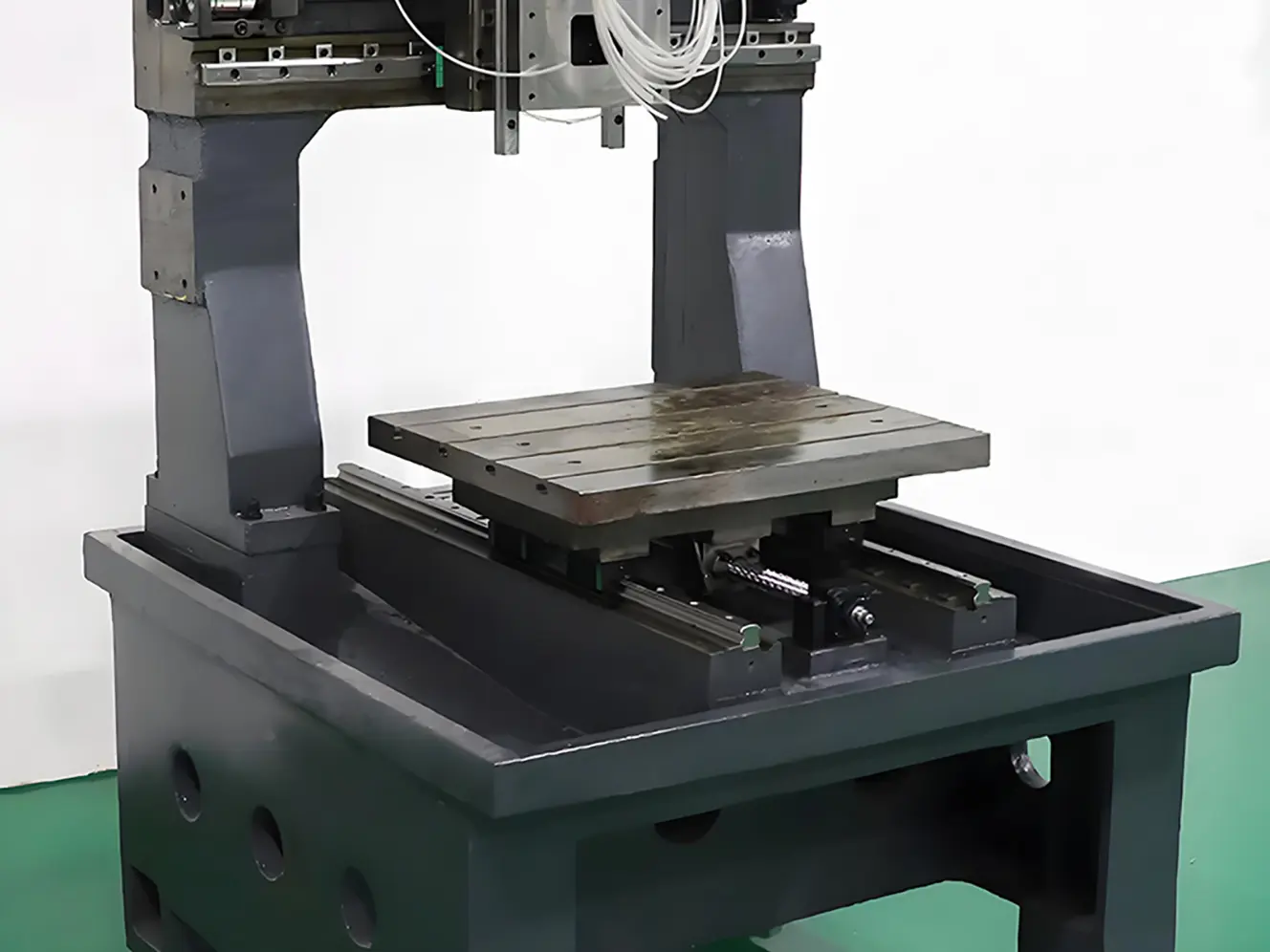 CNC milling machine bed structure