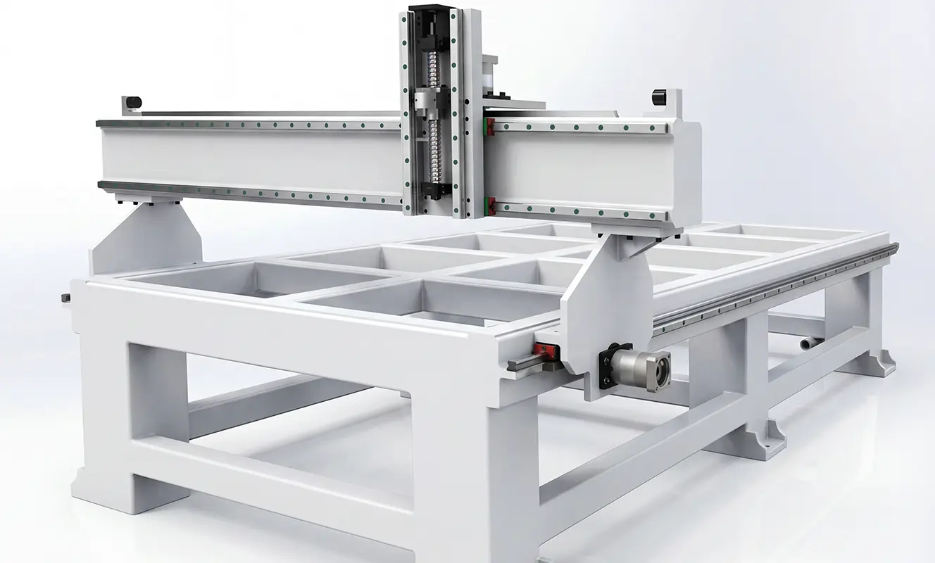 Machine bed rigidity
