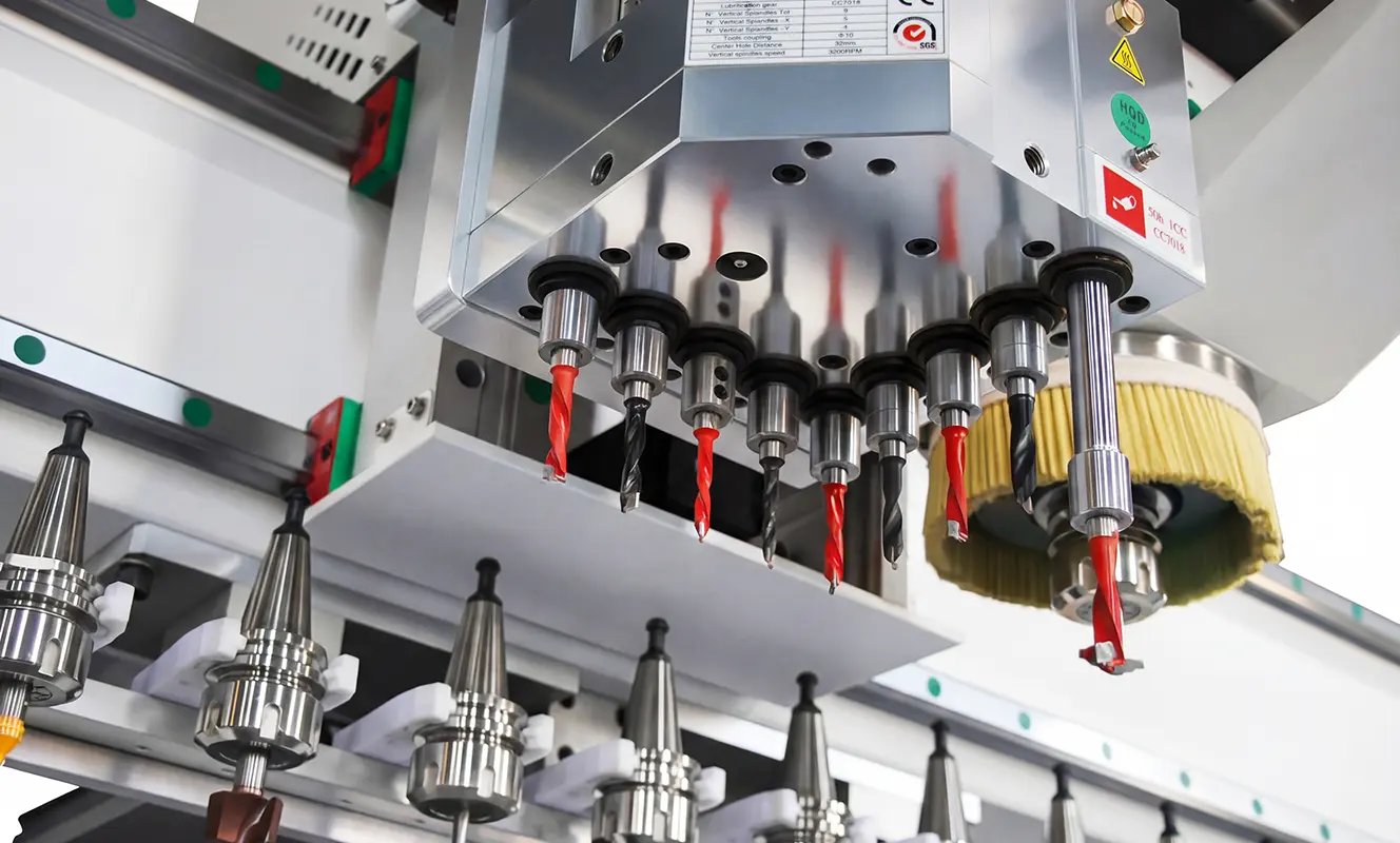 5+4 vertical drill bank