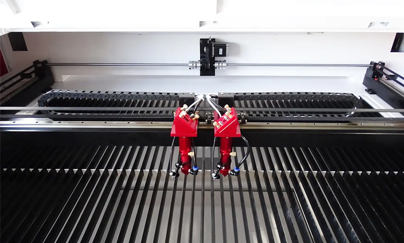 Dual-Station CO2 Laser Cutting machine Dual-station CO2 laser cutting machine designed for efficient material processing and continuous production