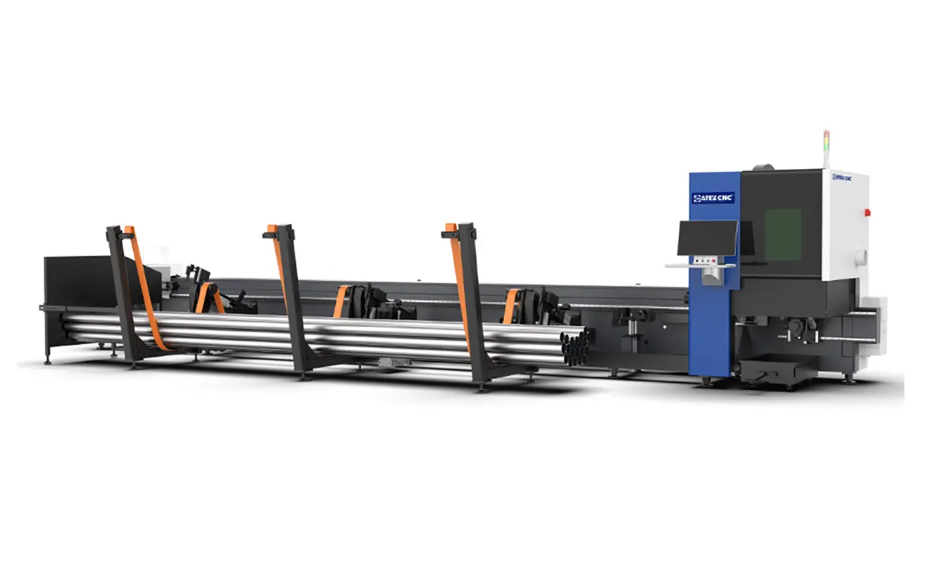 Automatic Loading System for Fiber Laser Cutting Machine Automatic loading system designed for fiber laser cutting machines, enabling efficient material feeding and continuous processing of metal sheets and tubes to improve production efficiency.