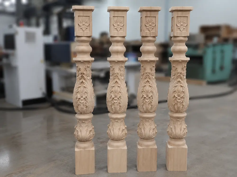 CNC Wood Lathe Sample Machining Accuracy Test