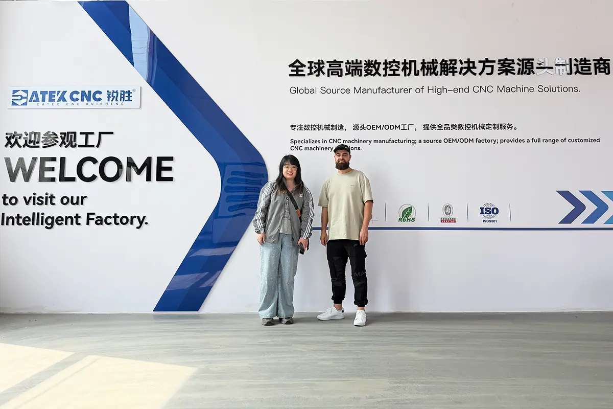 Australian Customer Inspects 4x9 Linear ATC CNC Router