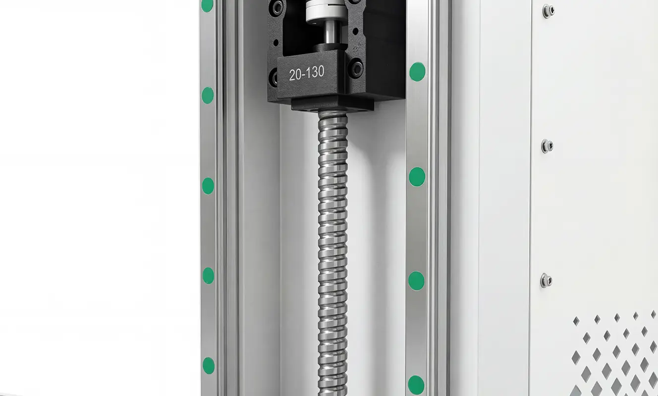 CNC router lead screw The Z axis uses a TBI ground ball screw.