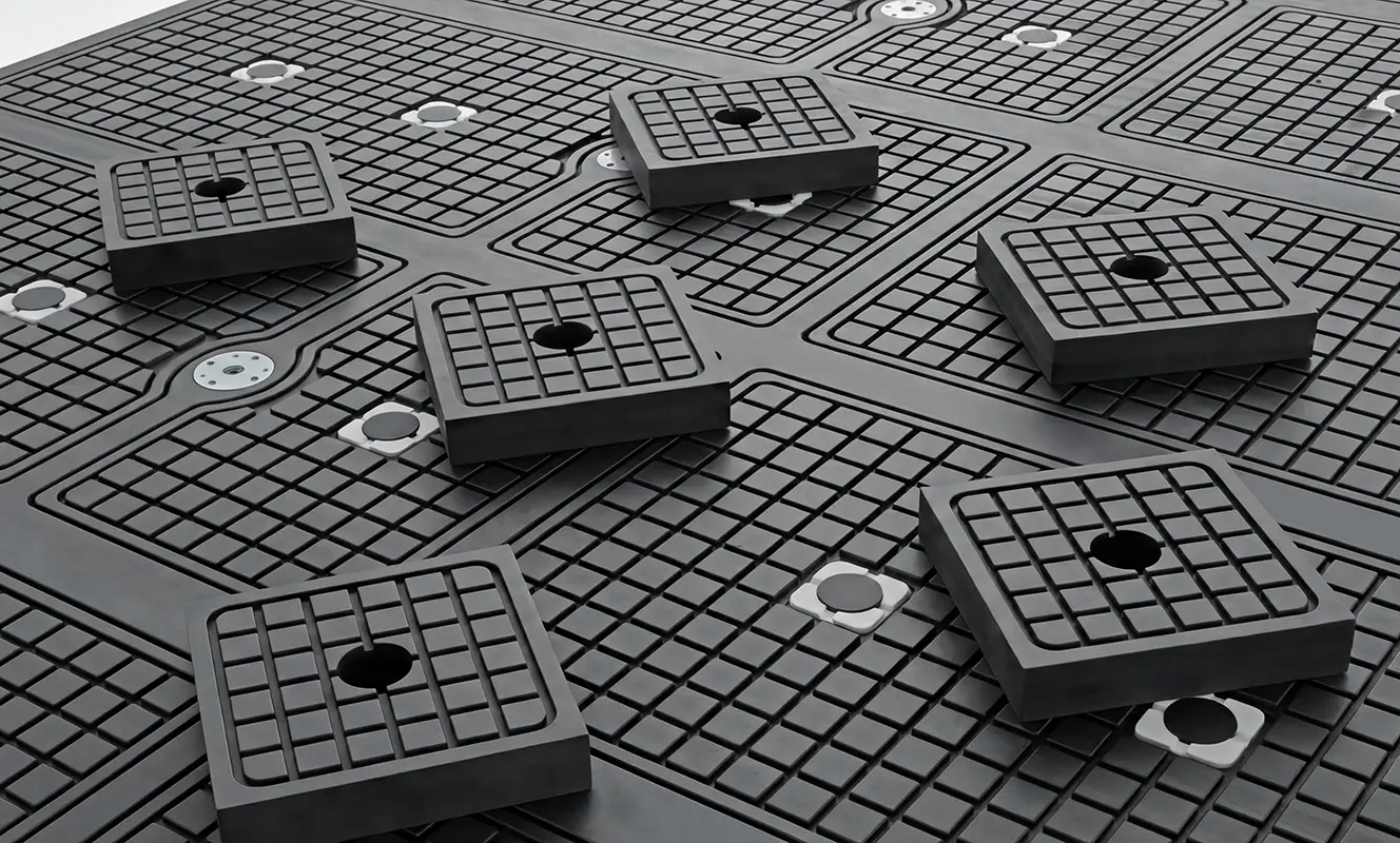 CNC router vacuum adsorption block Vacuum tables are commonly used for processing sheet materials such as MDF, plywood, and panels because they can quickly and conveniently hold workpieces across a large surface area.