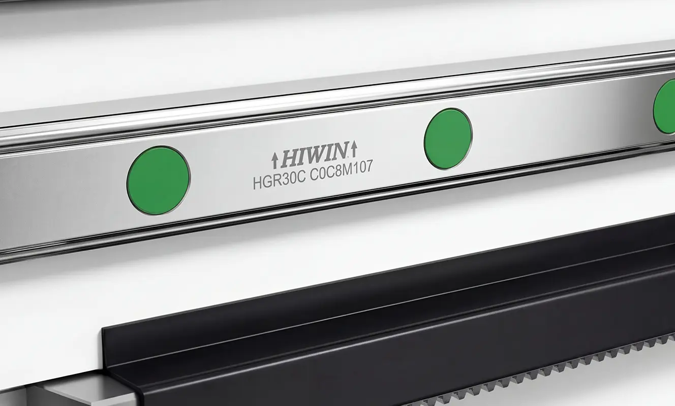 CNC router guide rail The HIWIN linear guideways and YYC ground helical rack system work together with the servo system to transfer controlled movement into actual machine motion.