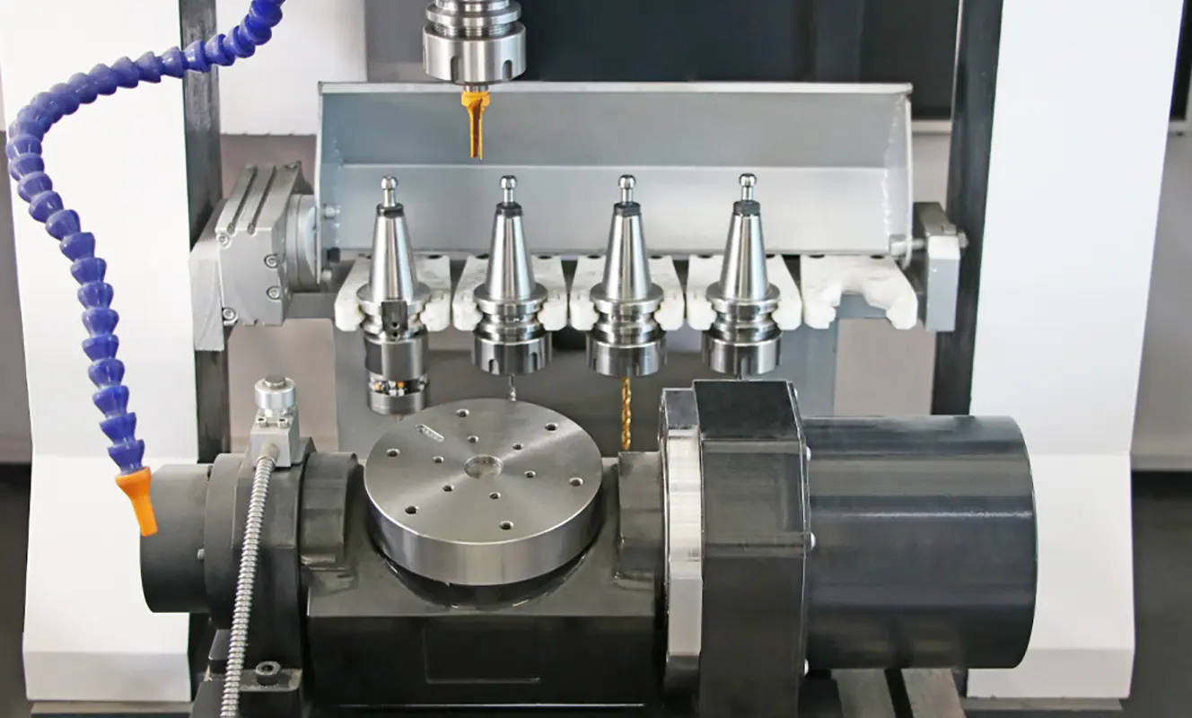 5 Axis CNC Metal Milling Machine 5-axis CNC metal milling machine for precision metal machining and complex aluminum part processing.
