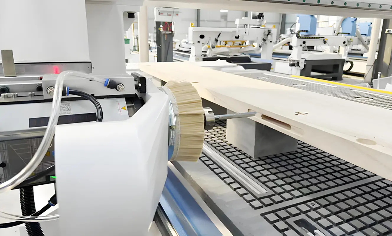 4-axis CNC router for processing the side of wooden boards