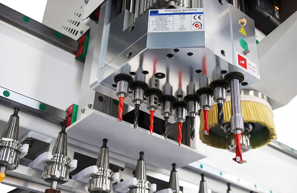 CNC Router integrated drilling module