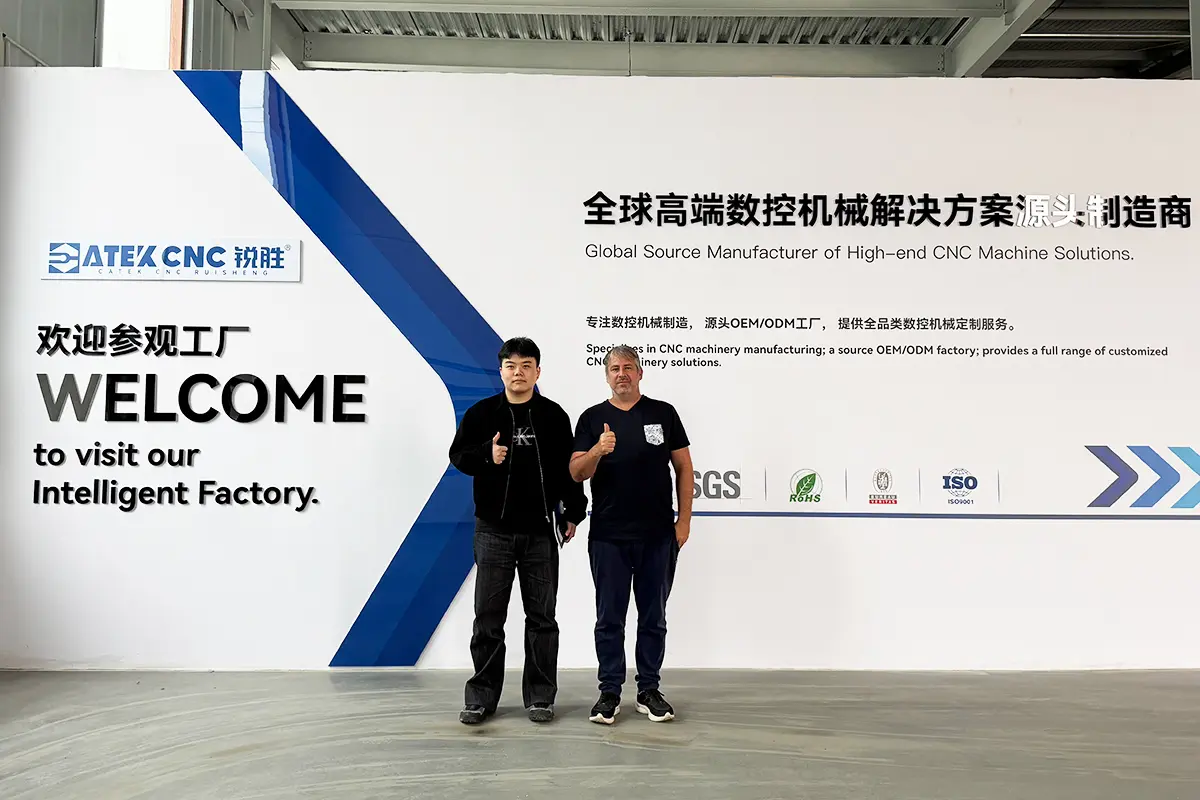 French Guiana Client Visits CNC Router Factory