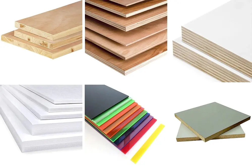 Different types of wood