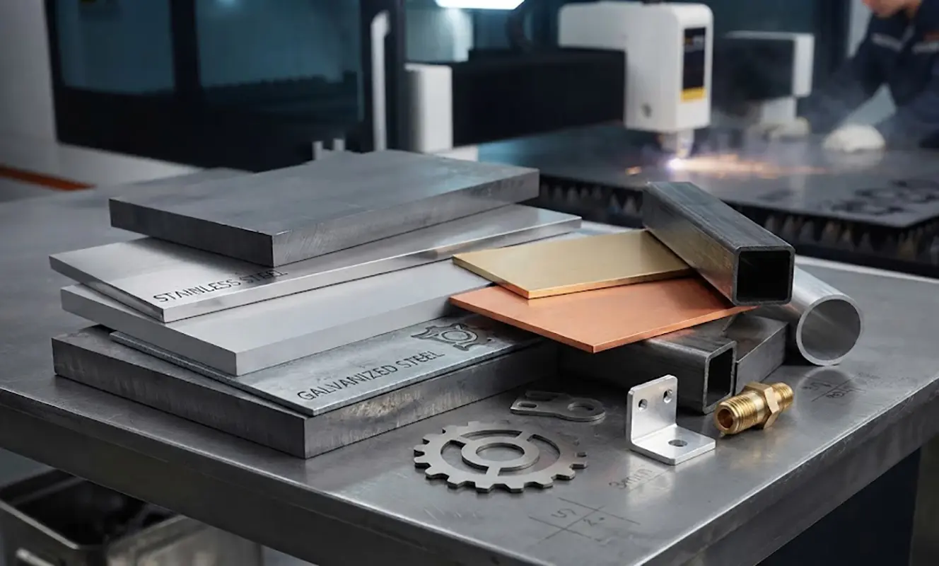 Fiber Laser Cutter for Various Metal Materials Fiber laser cutter designed for precision cutting of various metal materials, including carbon steel, stainless steel, aluminum, brass, and copper.