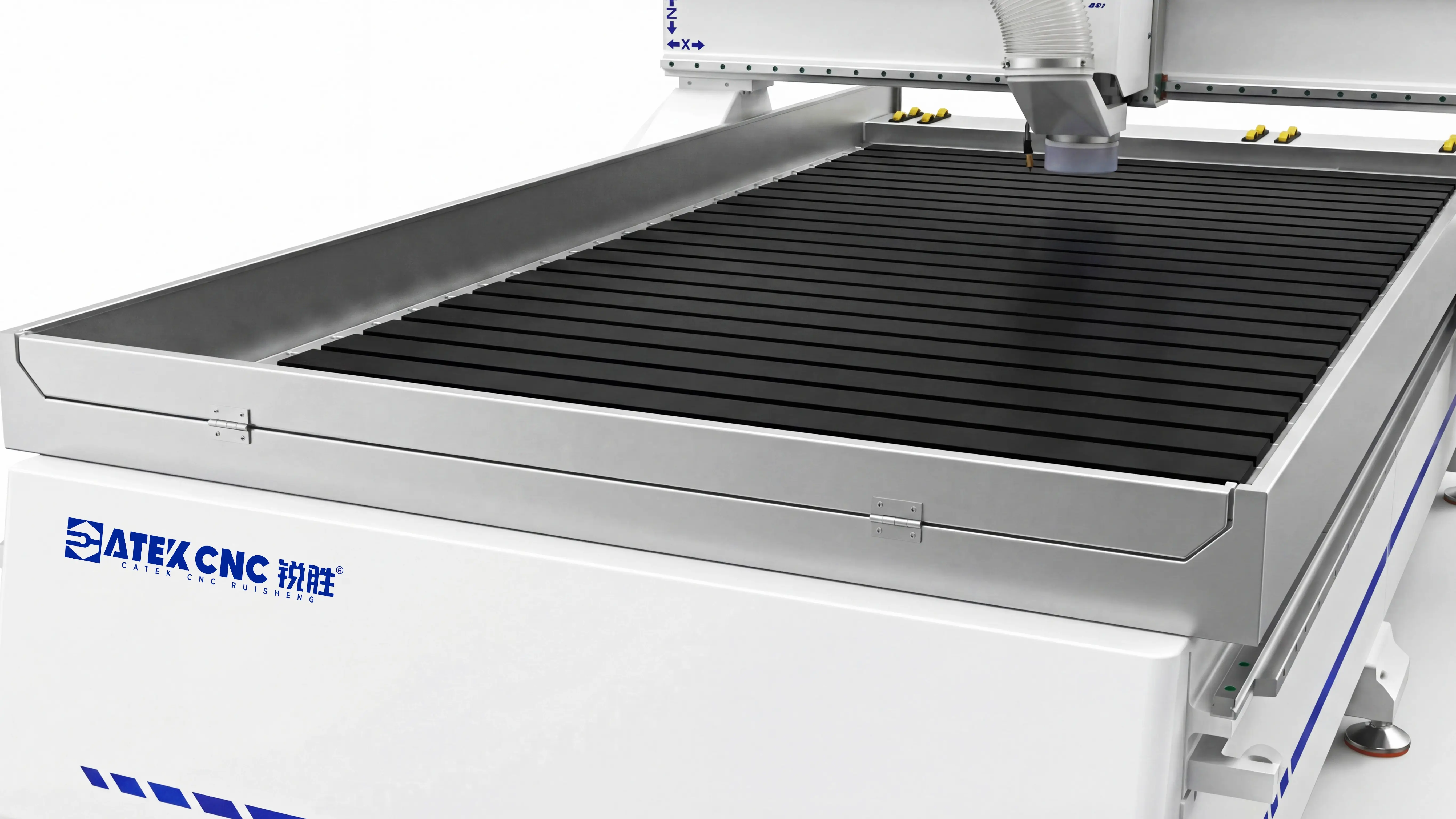 Stainless steel recirculating water sink for Spire 1325 CNC router with flood cooling