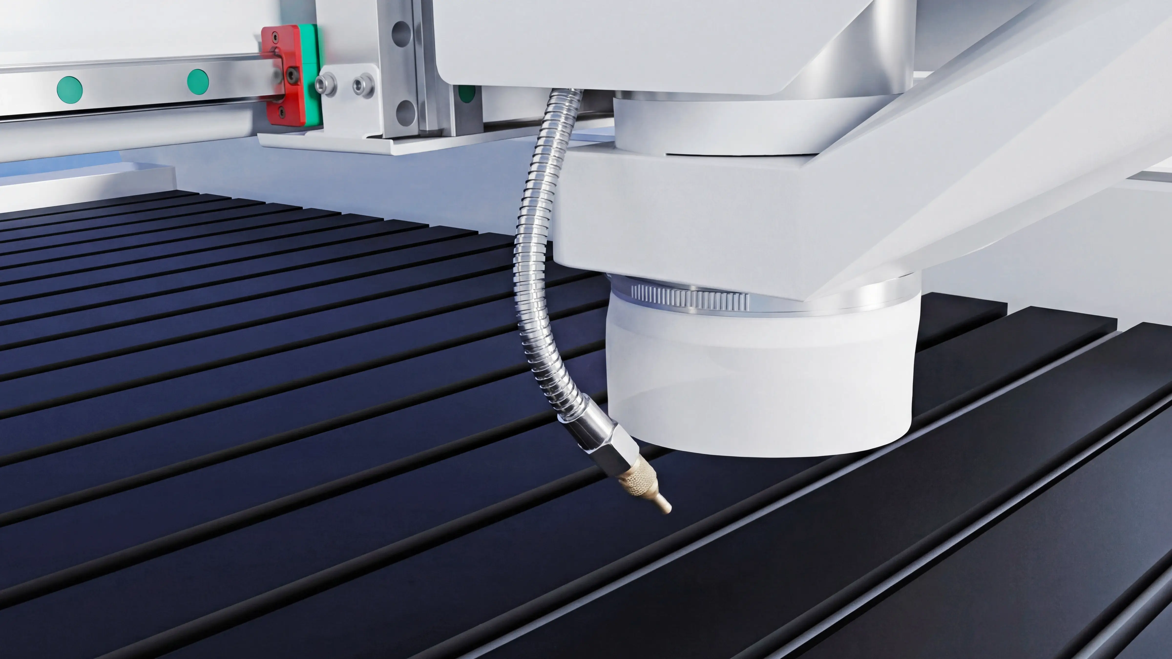 Flood cooling outlet pipe for Spire 1325 CNC router with flood cooling