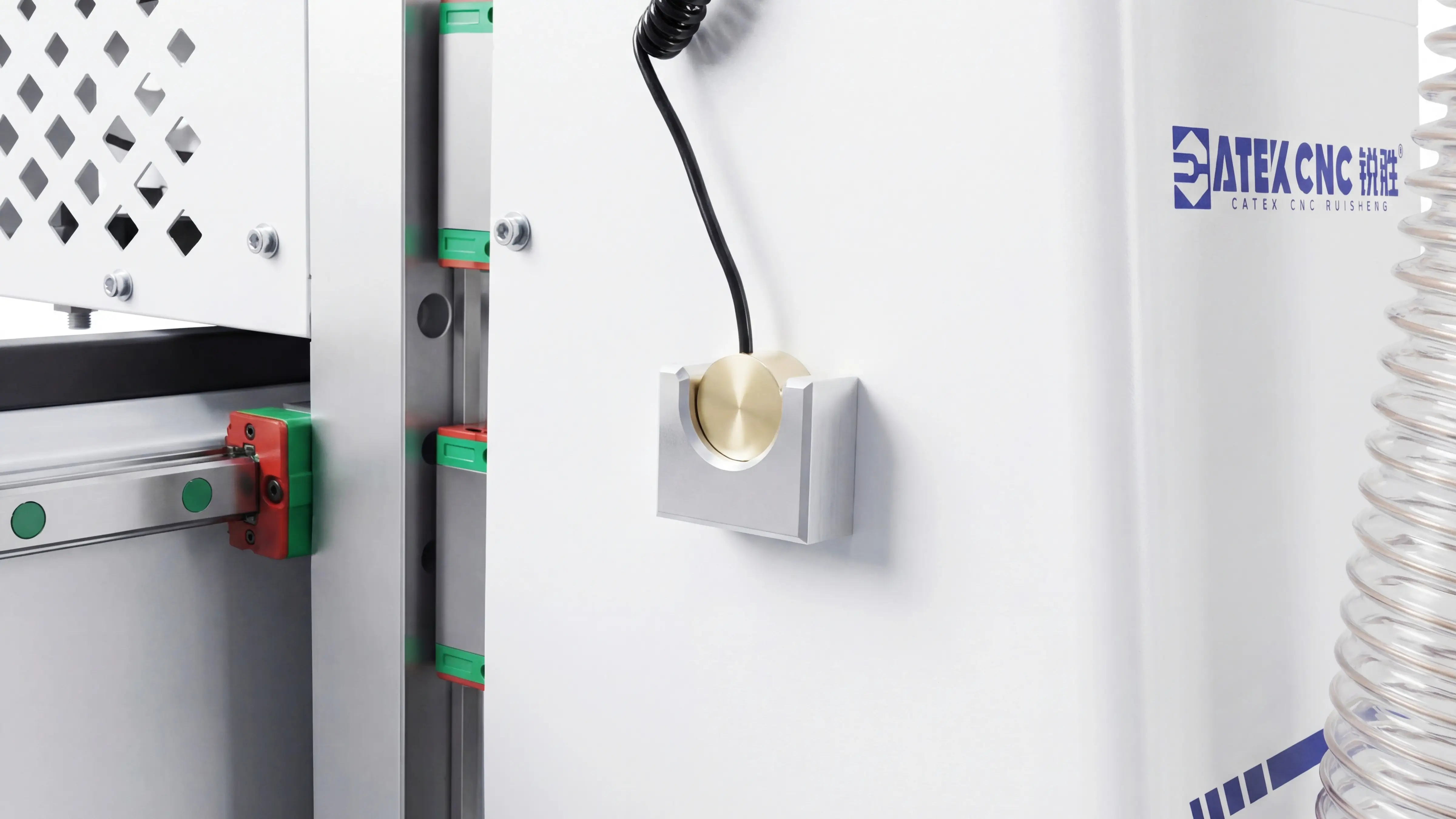 Automatic tool setter for Spire 1325 CNC router with flood cooling