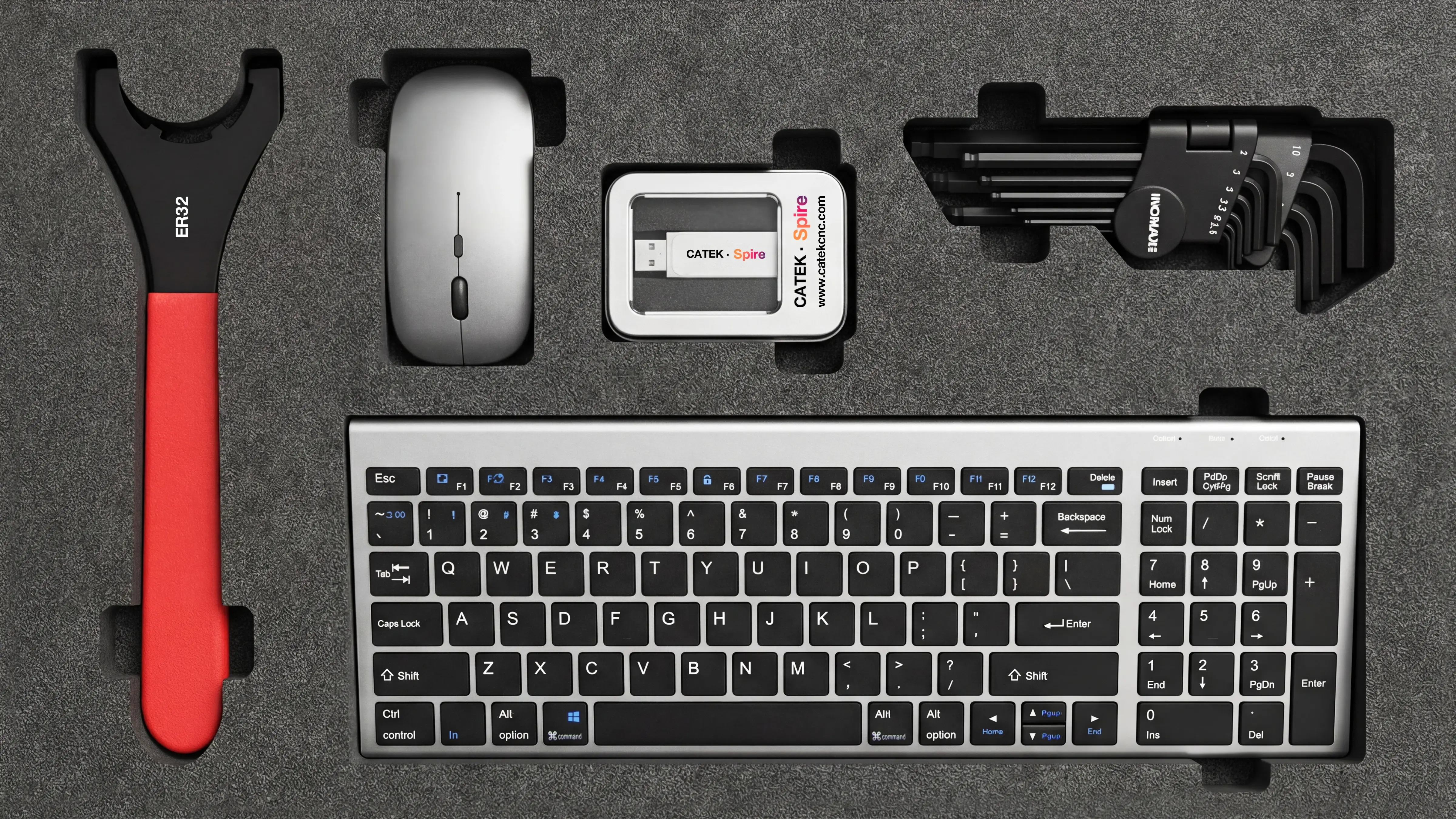 Toolbox second layer of Spire 1325 CNC router with flood cooling