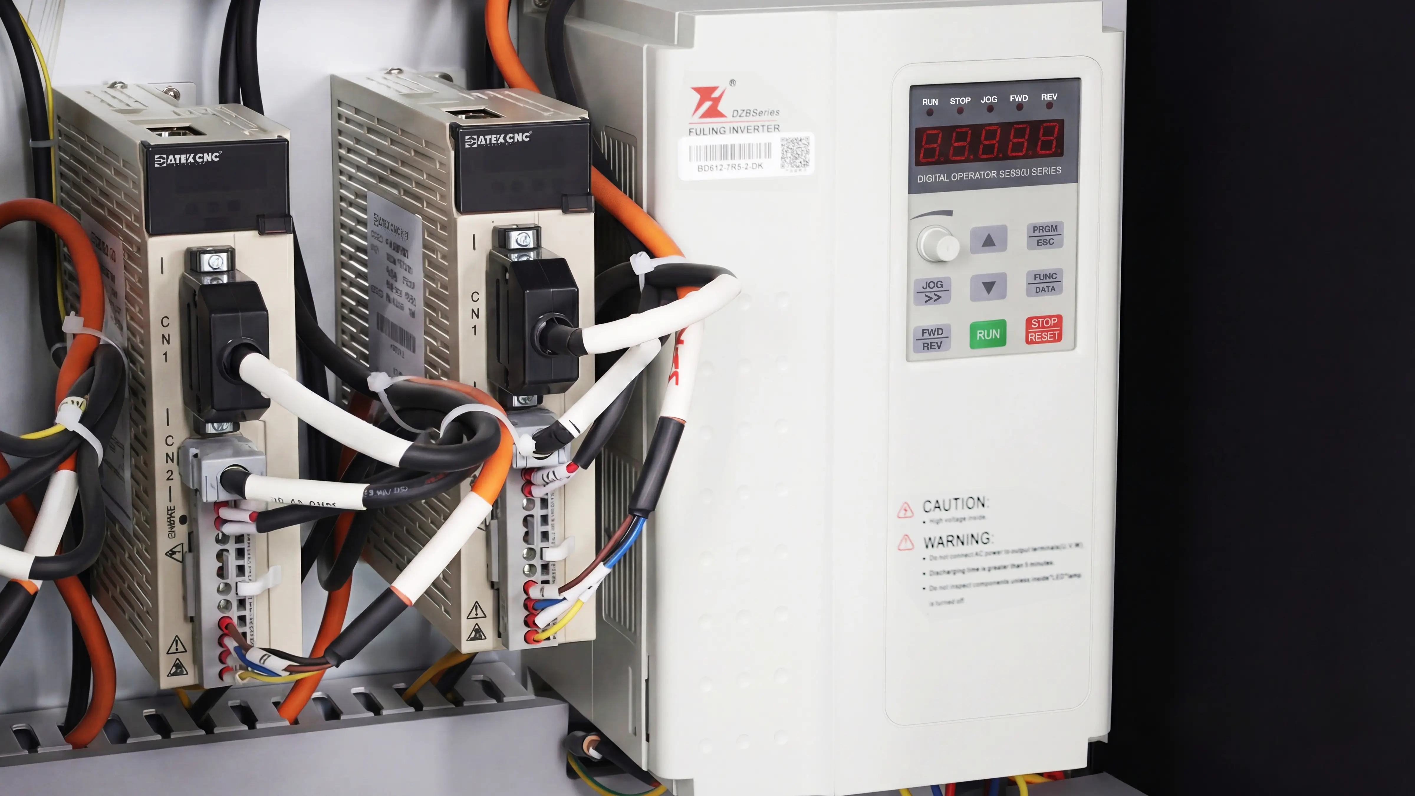 Fuling variable frequency drive of Spire 1325 CNC router with flood cooling