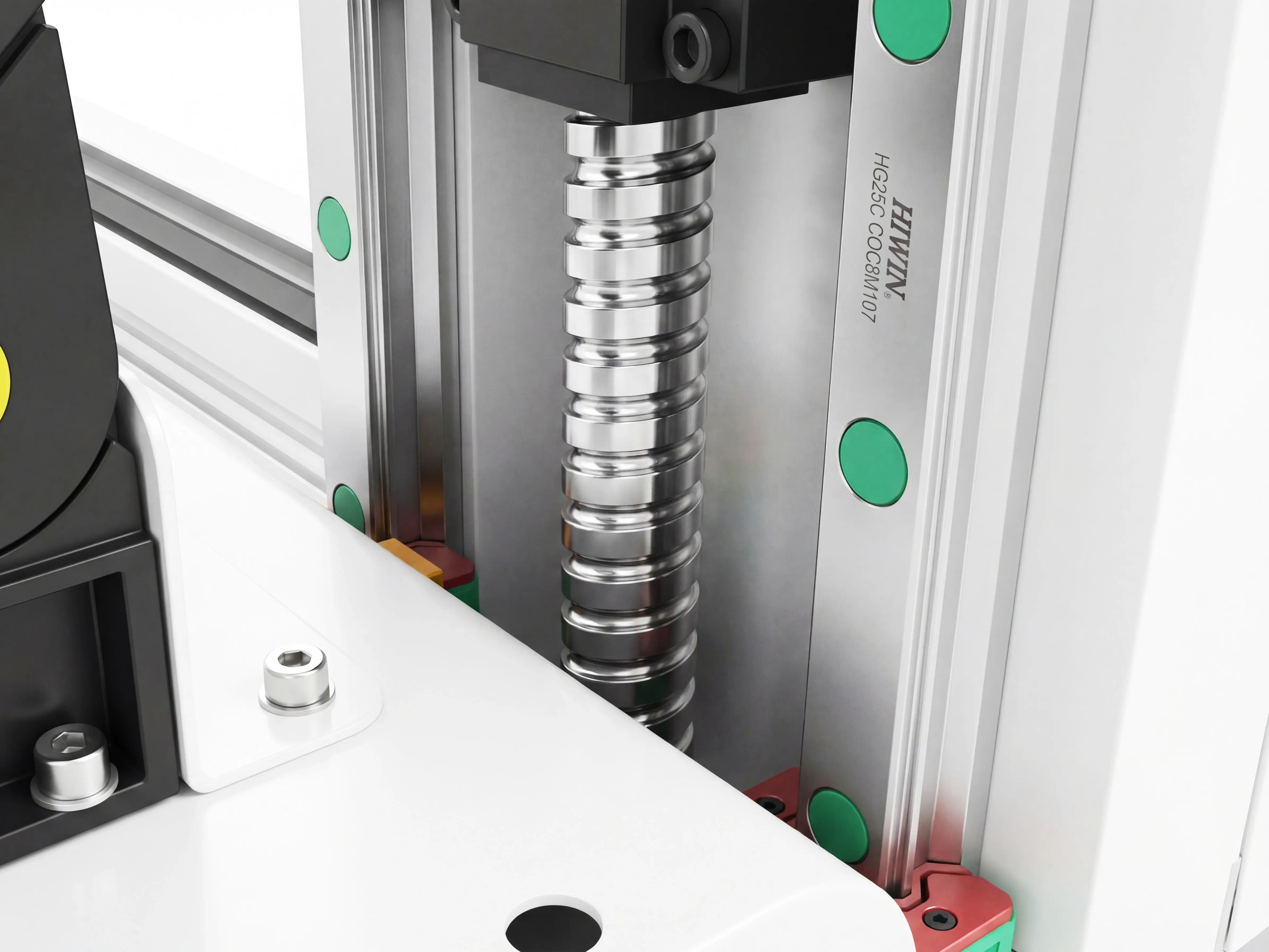 TBI (Taiwan) Ground ball screws of Spire 1325 CNC router with flood cooling