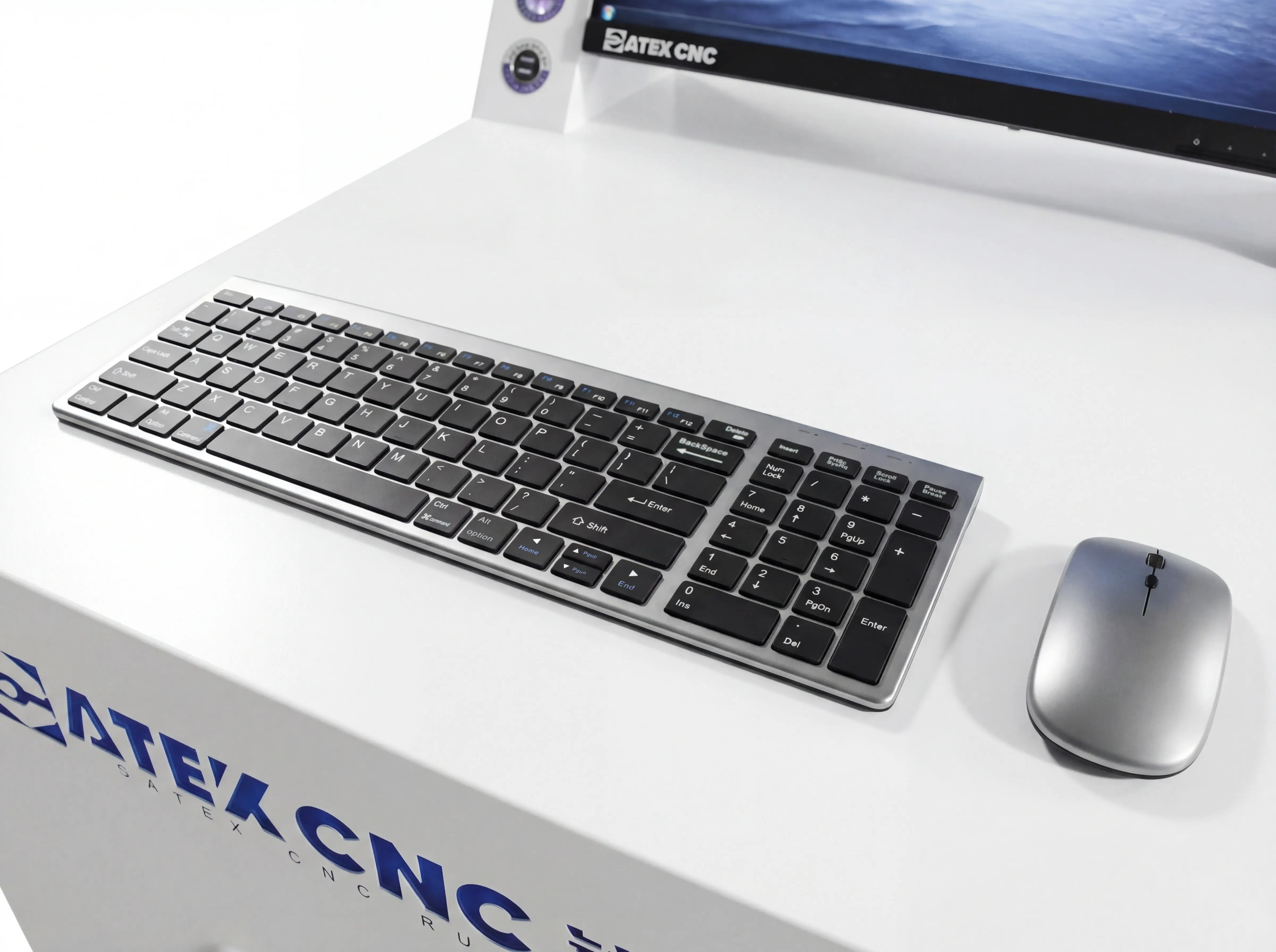 Wireless keyboard and mouse for Spire 1325 CNC router with flood cooling