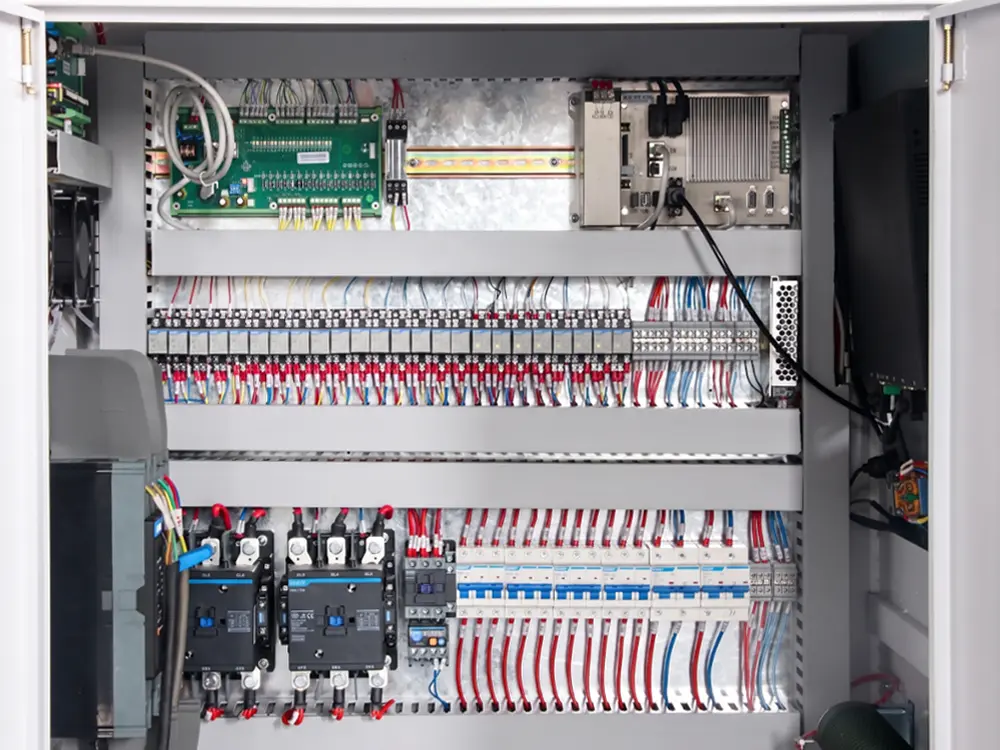 High-quality electrical components High-quality electrical components of the 4-station ATC CNC wood router
