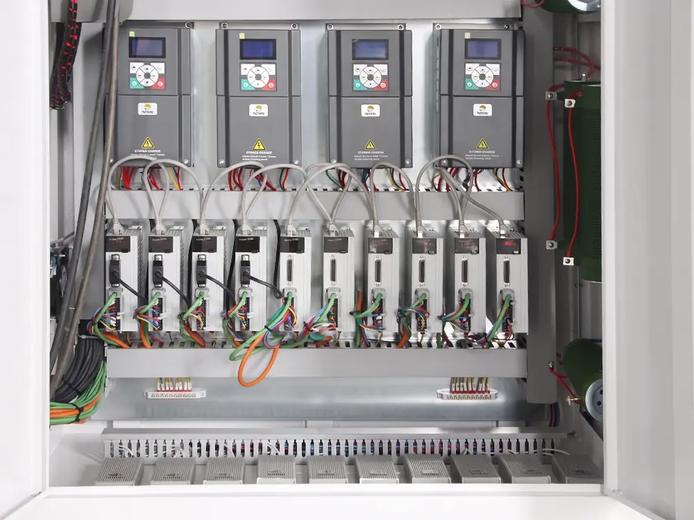 VFDs and servo drives VFDs and servo drives of the 4-station ATC CNC wood router