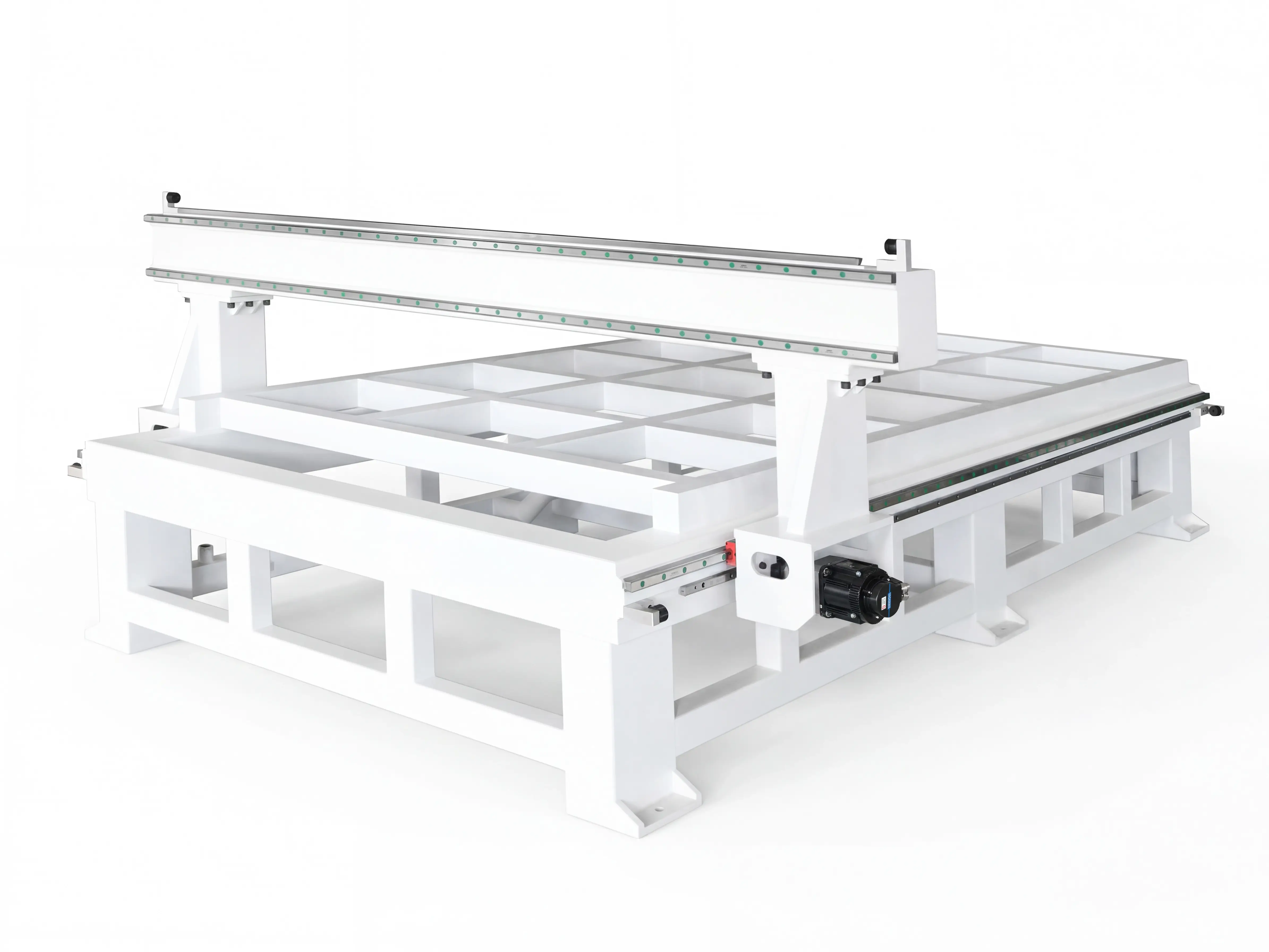 Heavy-duty bed of Spire 2130 ATC CNC router