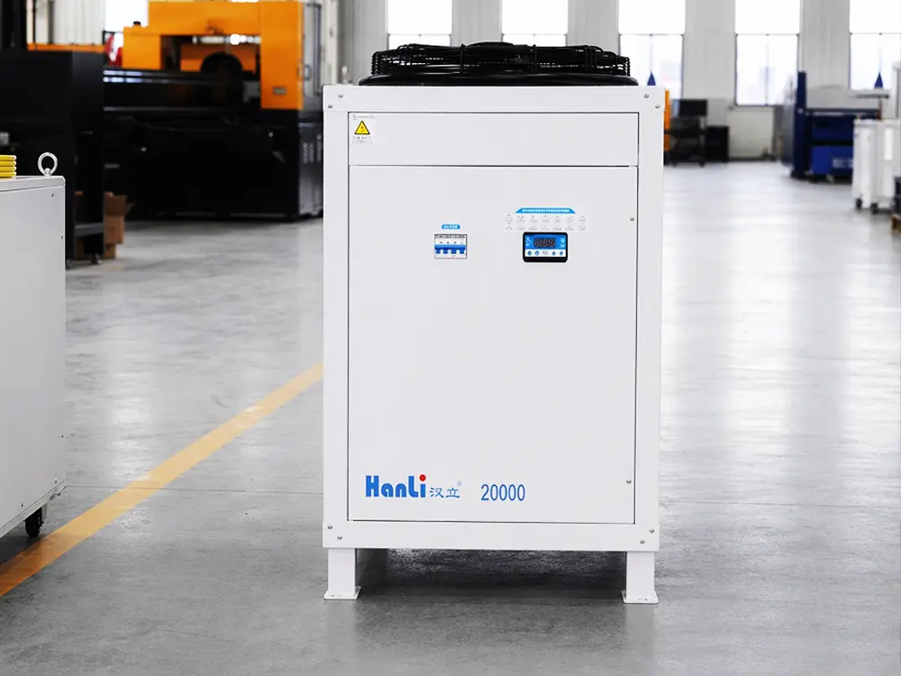 Hanli 20kW laser chiller Hanli 20kW laser chiller of the 3-chuck fiber laser tube cutting machine with bevel cutting