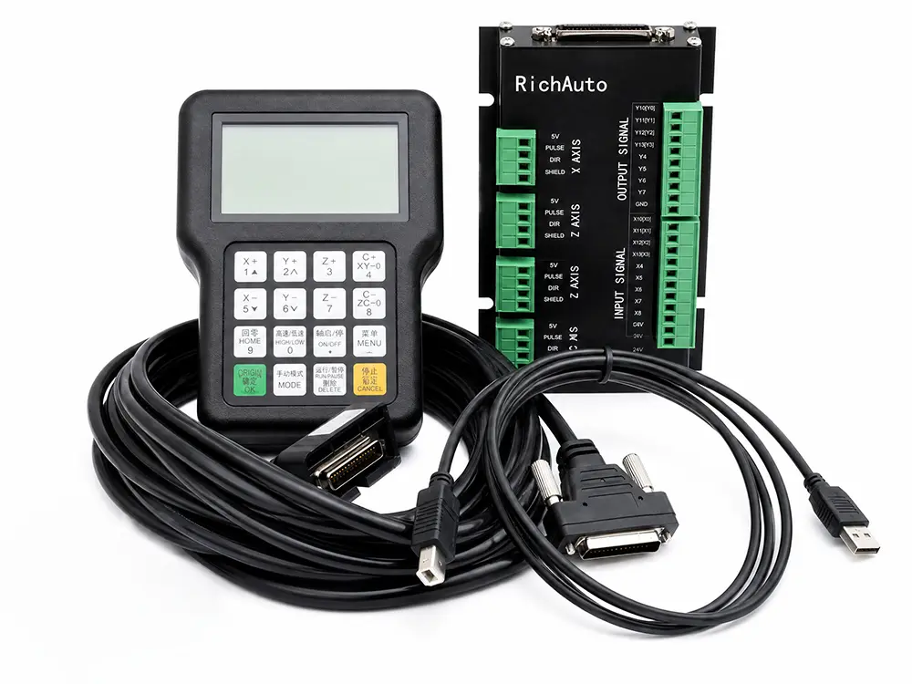 Optional DSP Handheld Controller for 3040 CNC Router Optional DSP handheld controller for the 3040 CNC Router, enabling convenient standalone operation, direct G-code file loading, and flexible machine control without relying on a computer.