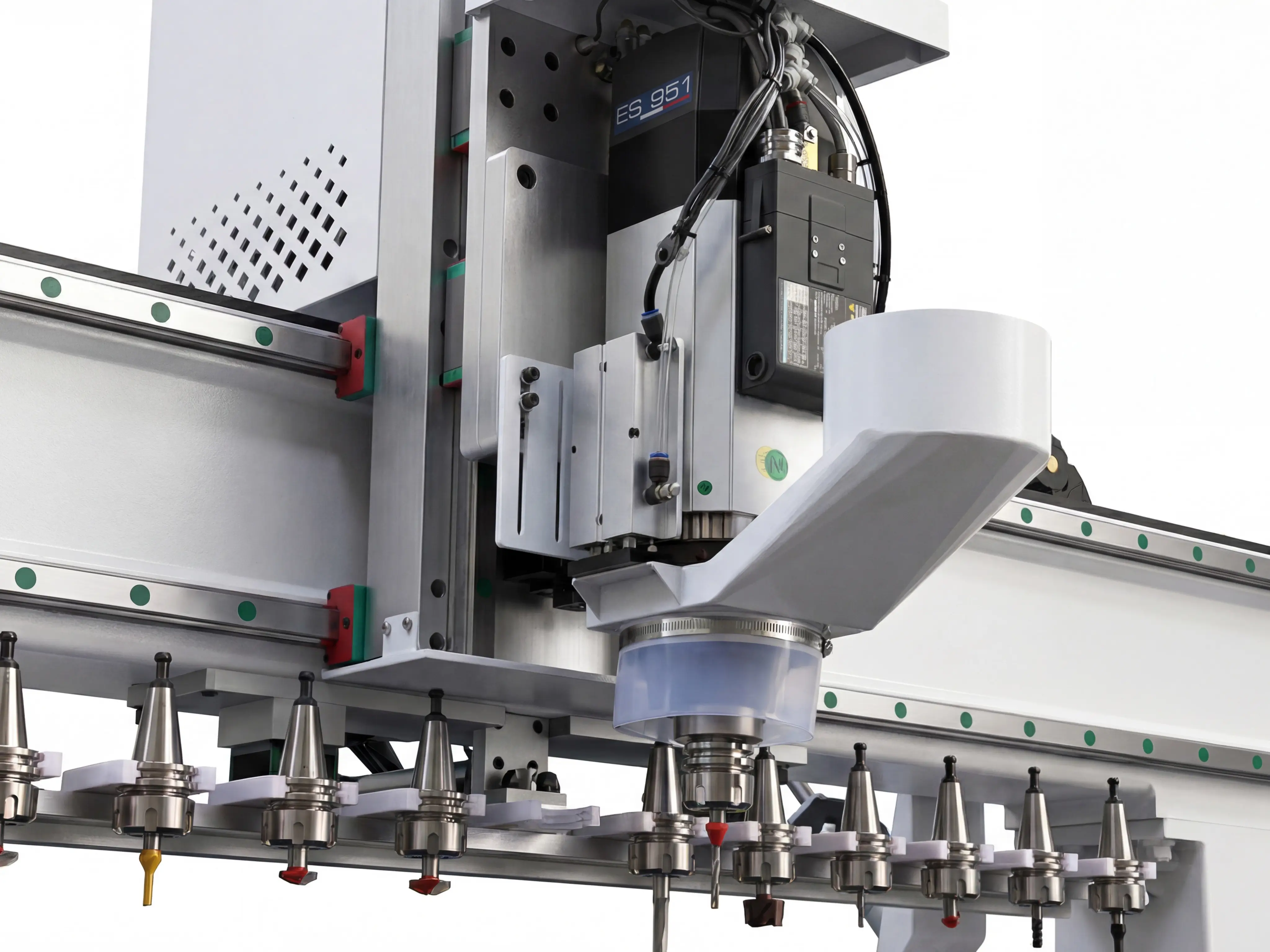 HSD (Italy) 9KW automatic tool changer spindle for Spire 1325 linear ATC CNC wood router