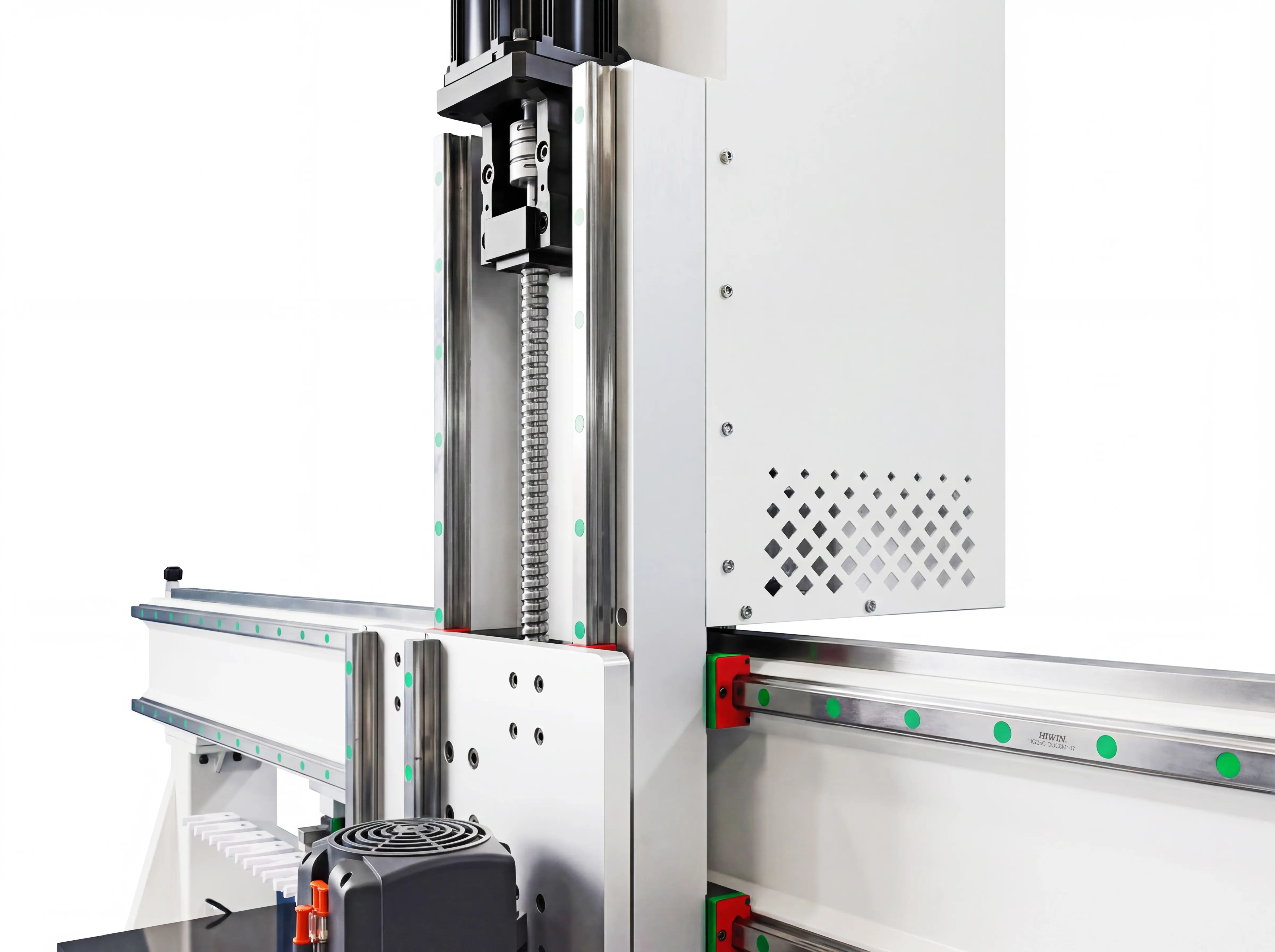 Anodized aluminum z-axis mounting plate for Spire 1325 linear ATC CNC wood router