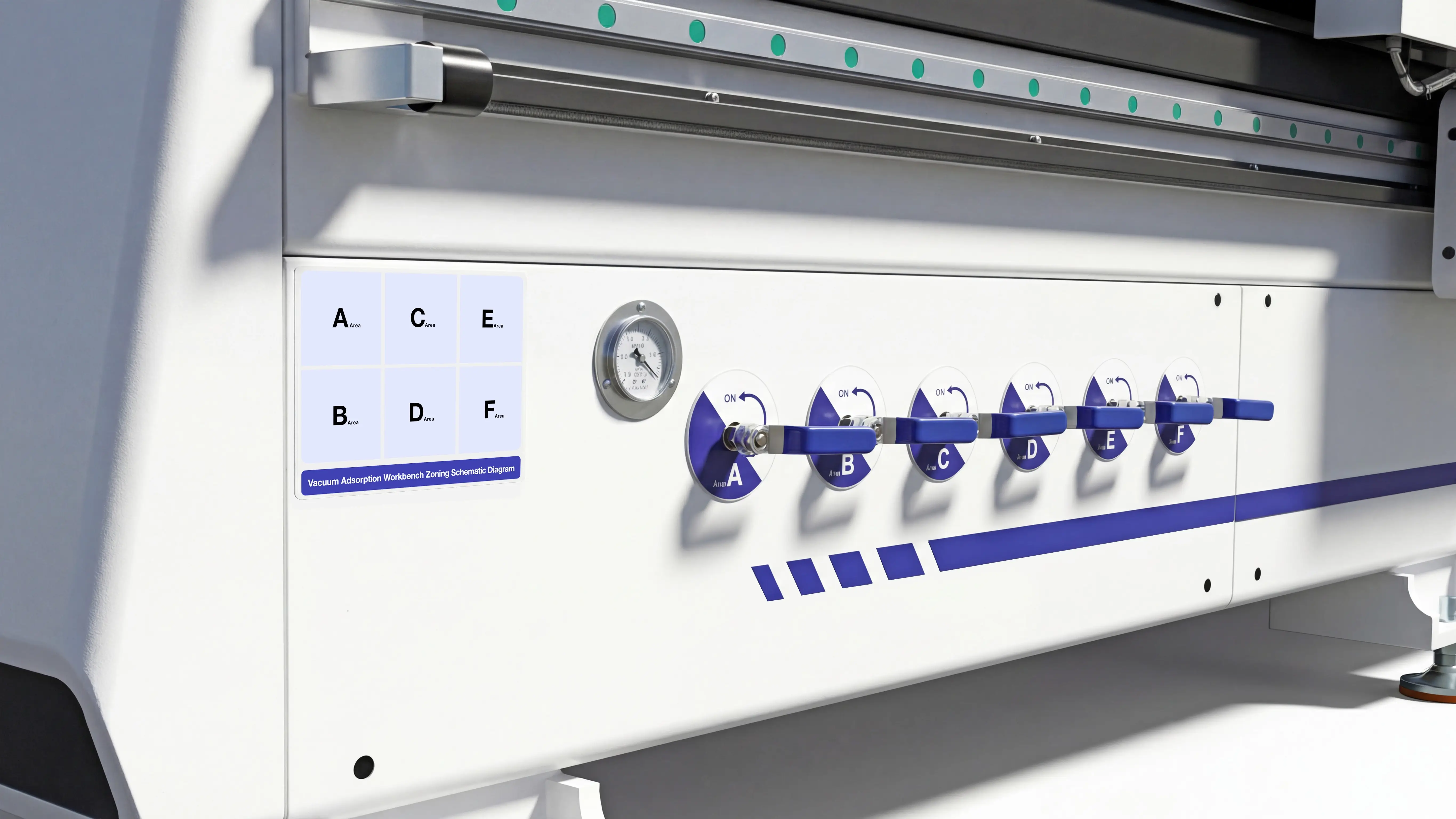 Vacuum zone control switches for Spire 1325 linear ATC CNC wood router