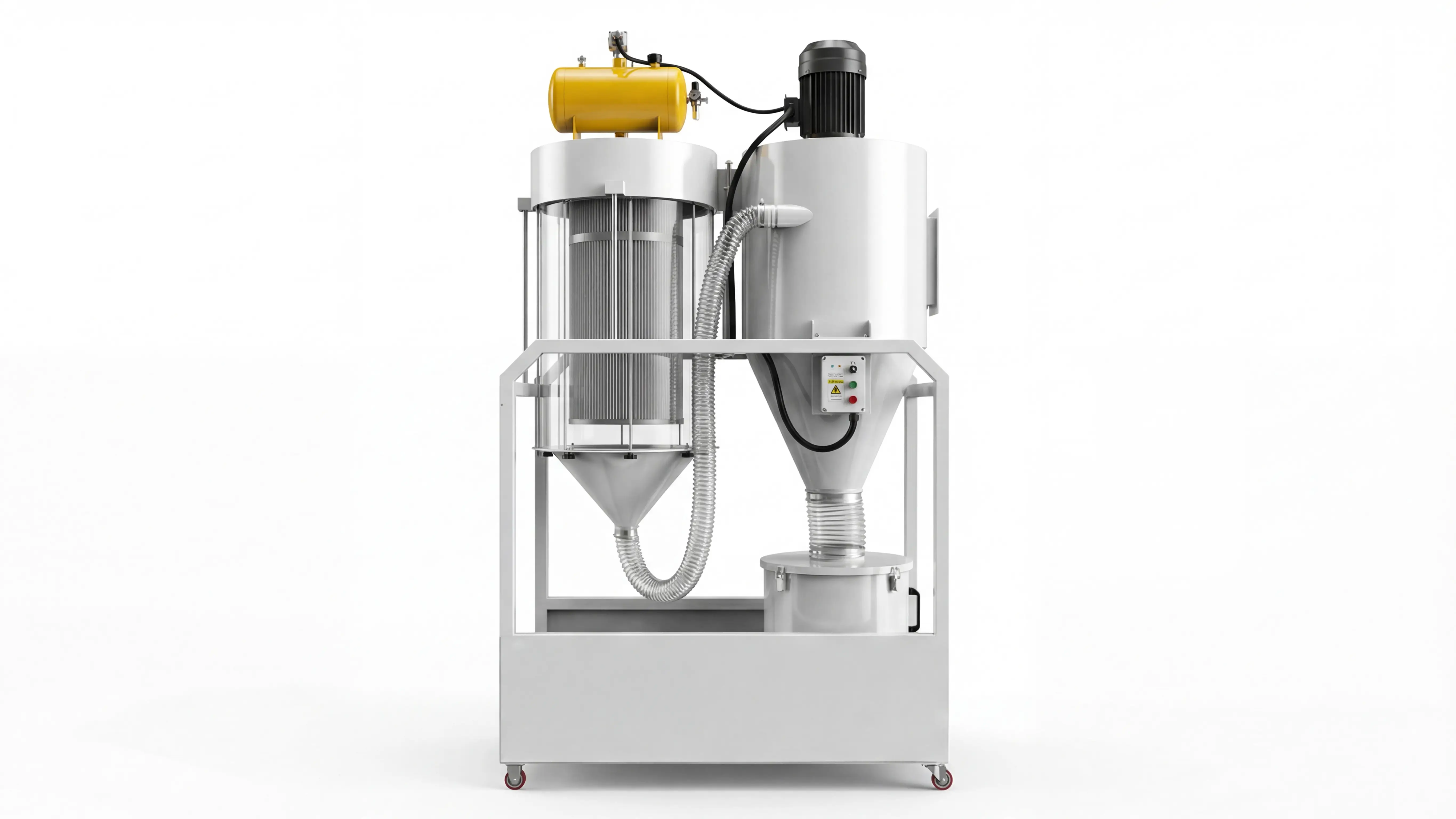 7.5KW pulse cyclone dust collector for Spire 1325 linear ATC CNC wood router