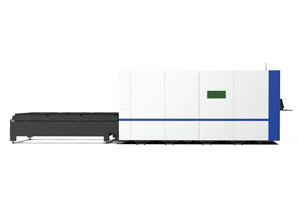 Enclosed fiber laser sheet cutting machine with shuttle table Enclosed fiber laser sheet cutting machine with shuttle table