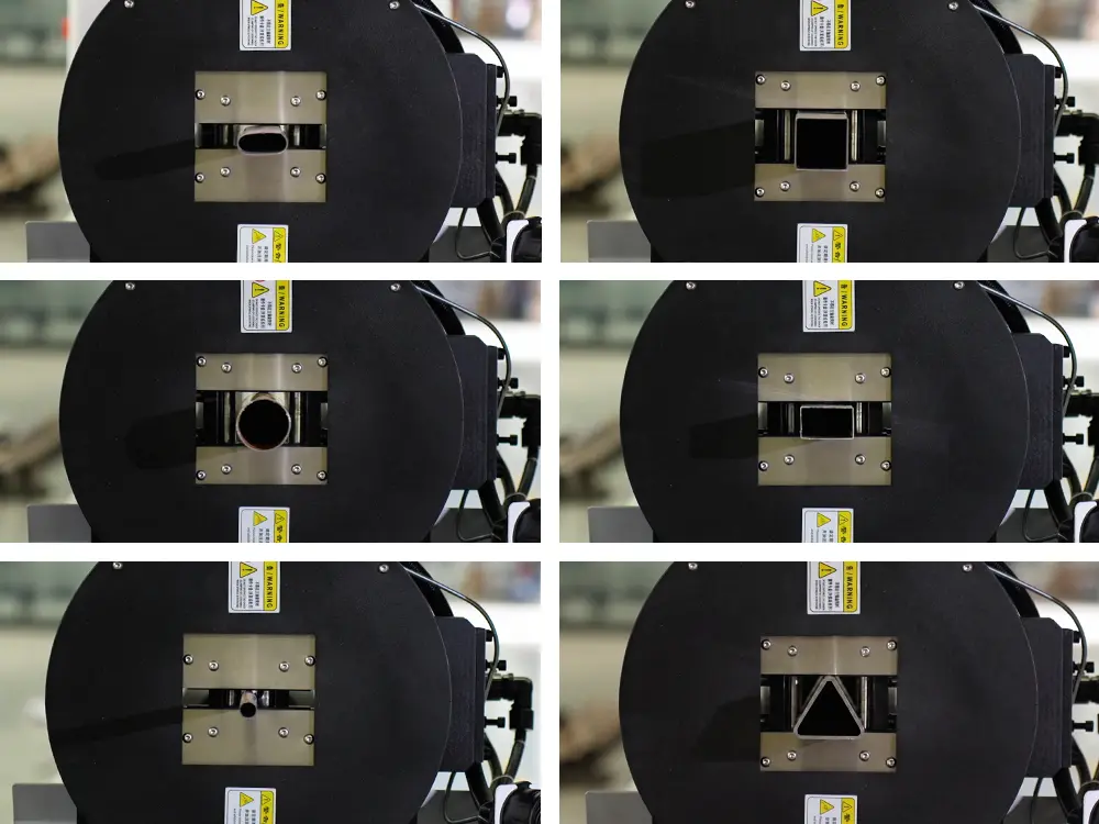 Clamping examples for oval tubes, square tubes, round tubes, rectangular tubes, small-diameter tubes, and triangular tubes Clamping examples for oval tubes, square tubes, round tubes, rectangular tubes, small-diameter tubes, and triangular tubes