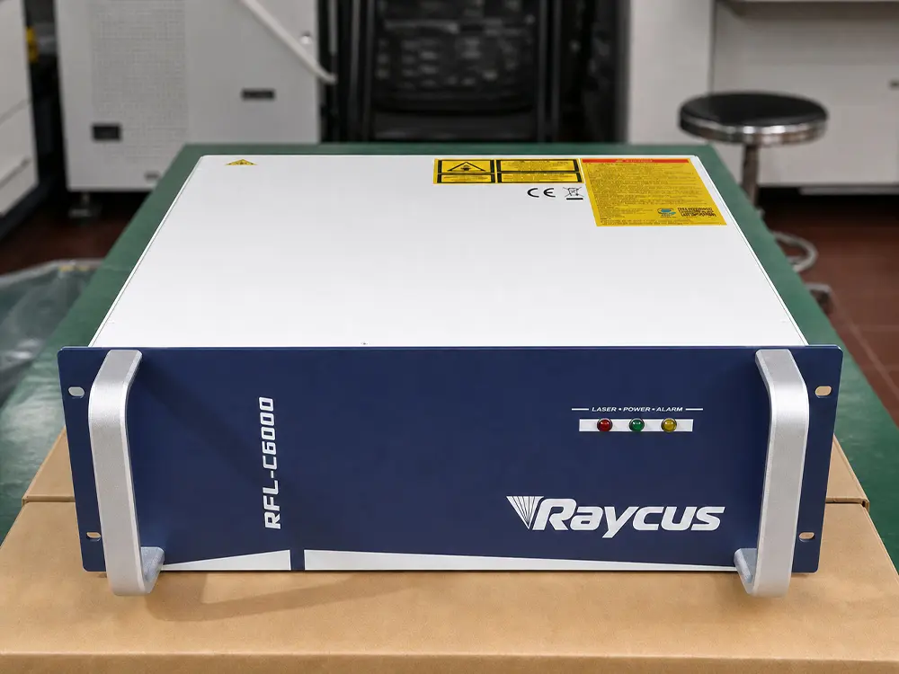 Raycus 6000W fiber laser source Raycus 6000W fiber laser source of the enclosed fiber laser sheet and tube cutting machine with shuttle table