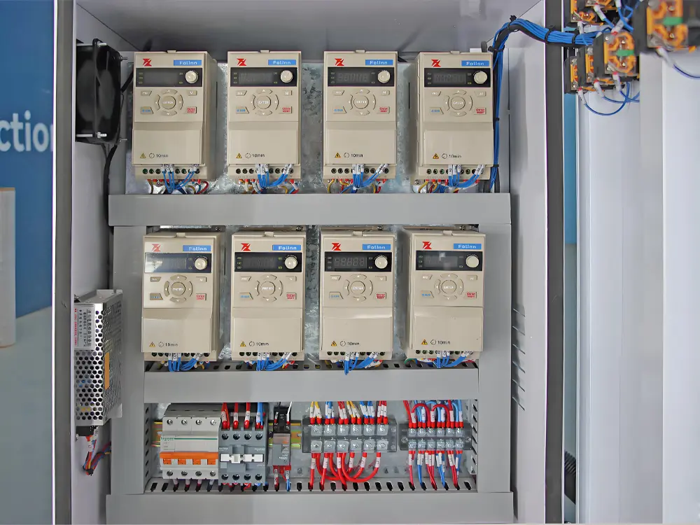Eight high-torque Fuling inverters for CNC router