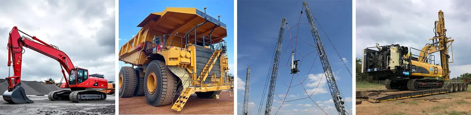 Applications of the 3-chuck fiber laser tube cutting machines in the construction machinery industry: excavators, loaders, cranes, bulldozers, etc. Applications of the 3-chuck fiber laser tube cutting machines in the construction machinery industry: excavators, loaders, cranes, bulldozers, etc.