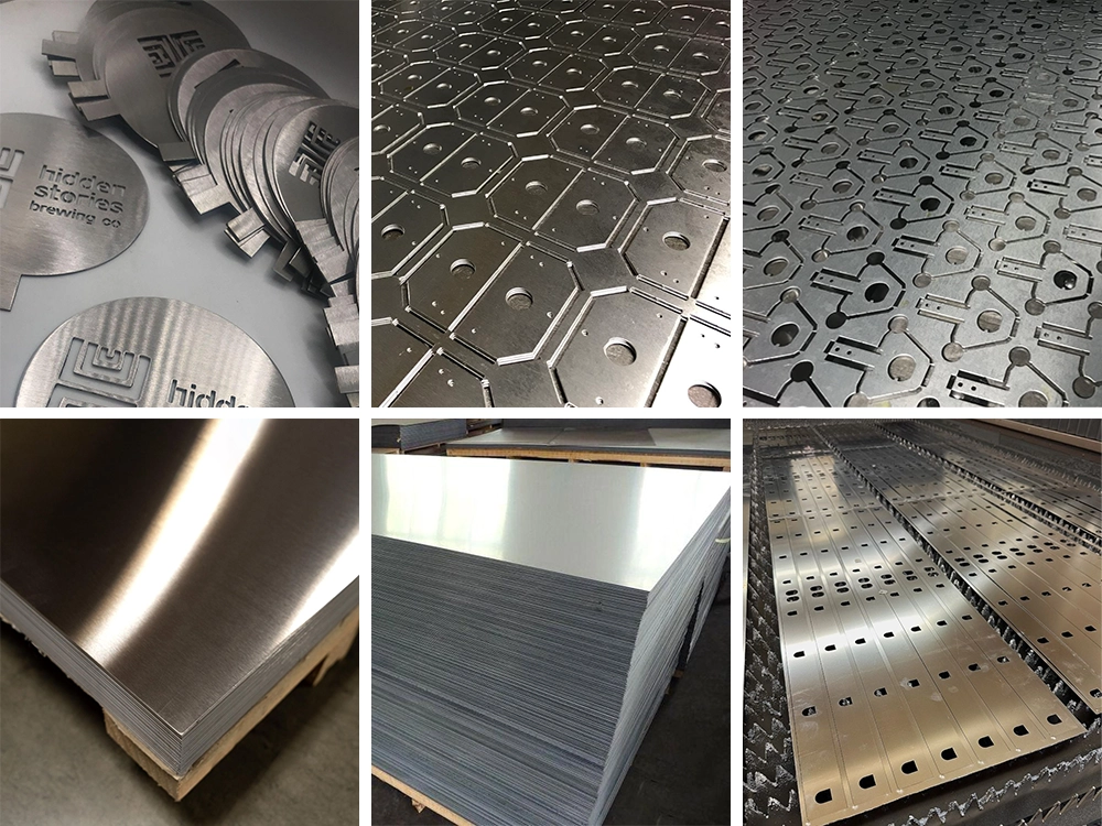 Examples of the laser blanking line for processing metal parts and cutting metal sheets Examples of the laser blanking line for processing metal parts and cutting metal sheets