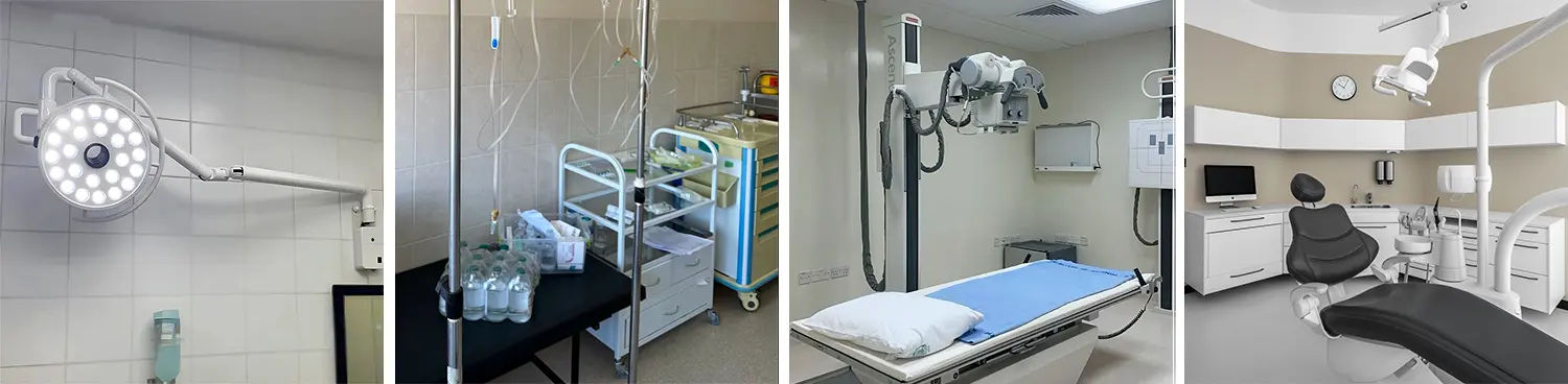 Applications of the 2-chuck fiber laser tube cutting machines in the medical industry: surgical light stands, IV stands, ultrasound equipment stands, dental chair frames, etc. Applications of the 2-chuck fiber laser tube cutting machines in the medical industry: surgical light stands, IV stands, ultrasound equipment stands, dental chair frames, etc.