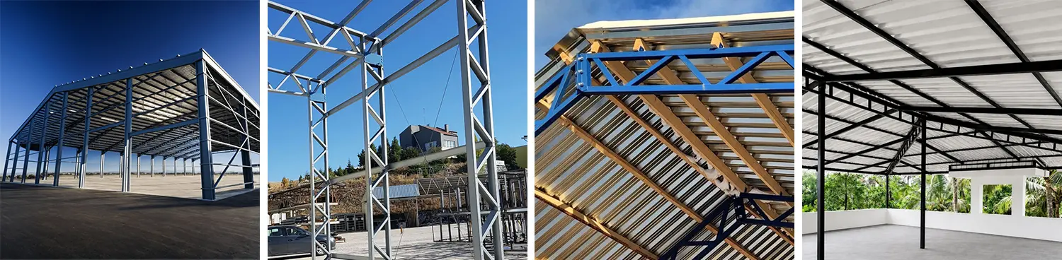 Applications of the 2-chuck fiber laser tube cutting machines in the steel structure engineering industry: building frames, curtain wall connecting tubes, factory trusses, etc. Applications of the 2-chuck fiber laser tube cutting machines in the steel structure engineering industry: building frames, curtain wall connecting tubes, factory trusses, etc.
