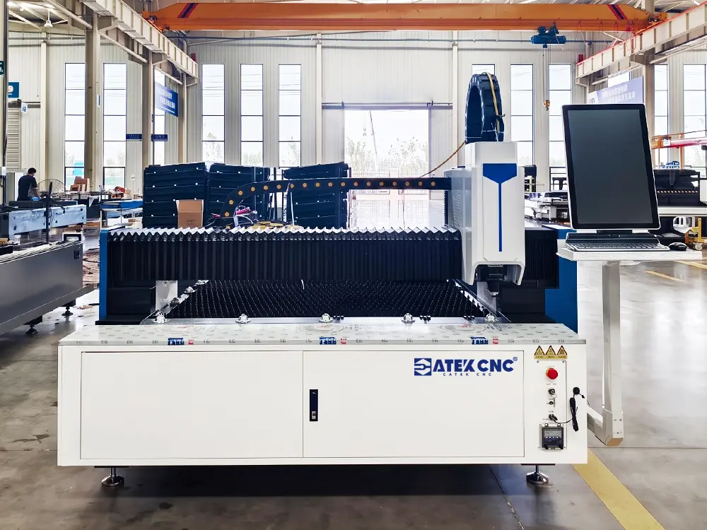 Production workshop for the CK-1530-FL fiber laser sheet metal cutting machine Production workshop for the CK-1530-FL fiber laser sheet metal cutting machine