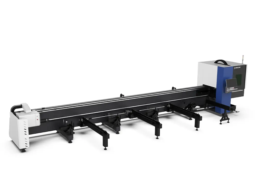 2-chuck fiber laser tube cutting machine with feeding system 2-chuck fiber laser tube cutting machine with feeding system