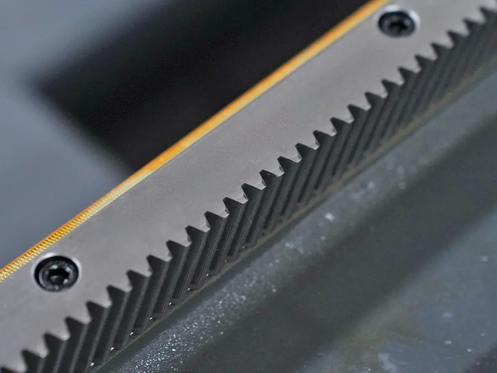 Rack and pinion Rack and pinion of the 3-chuck fiber laser tube cutting machine