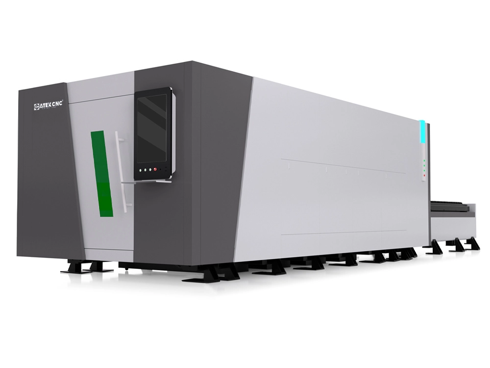 2040 fiber laser cutting machine with fully enclosure and exchange table