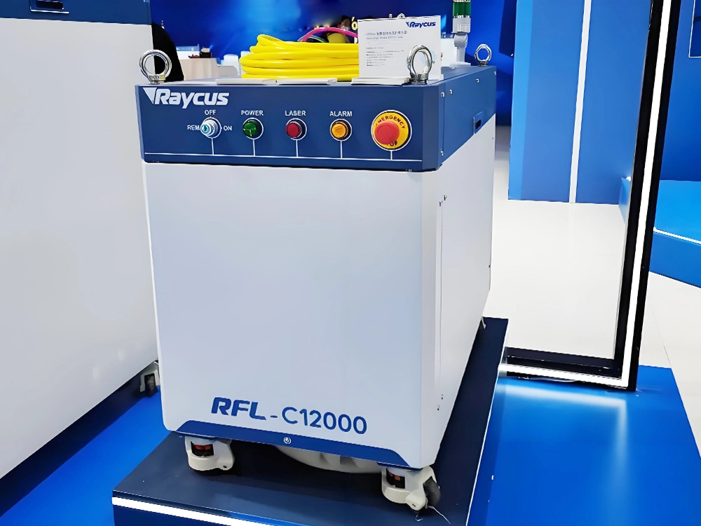 Raycus laser source for the 2040 enclosed fiber laser cutting machine with dual-shuttle table