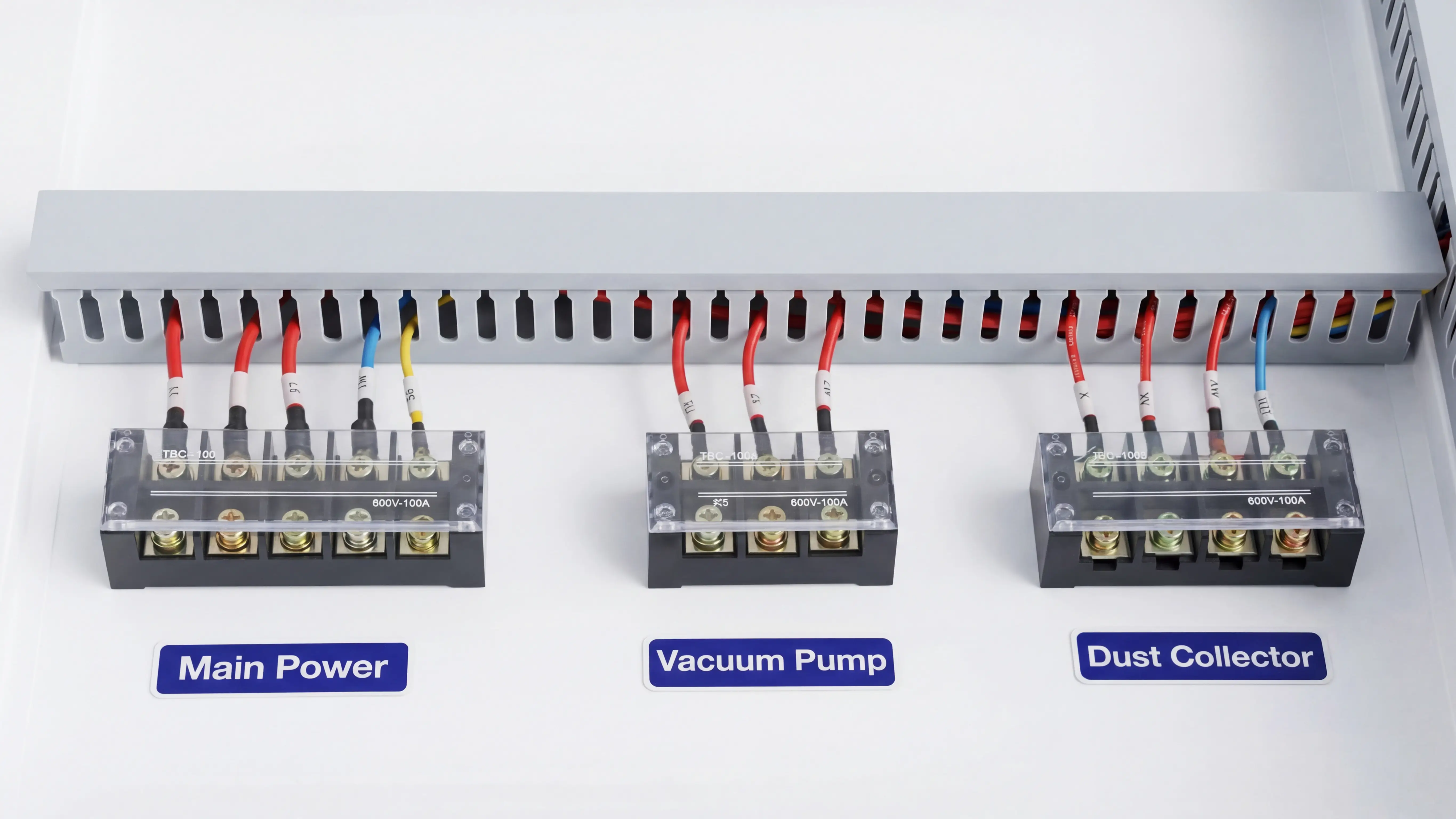 High-quality terminal blocks of Spire 1520 CNC router