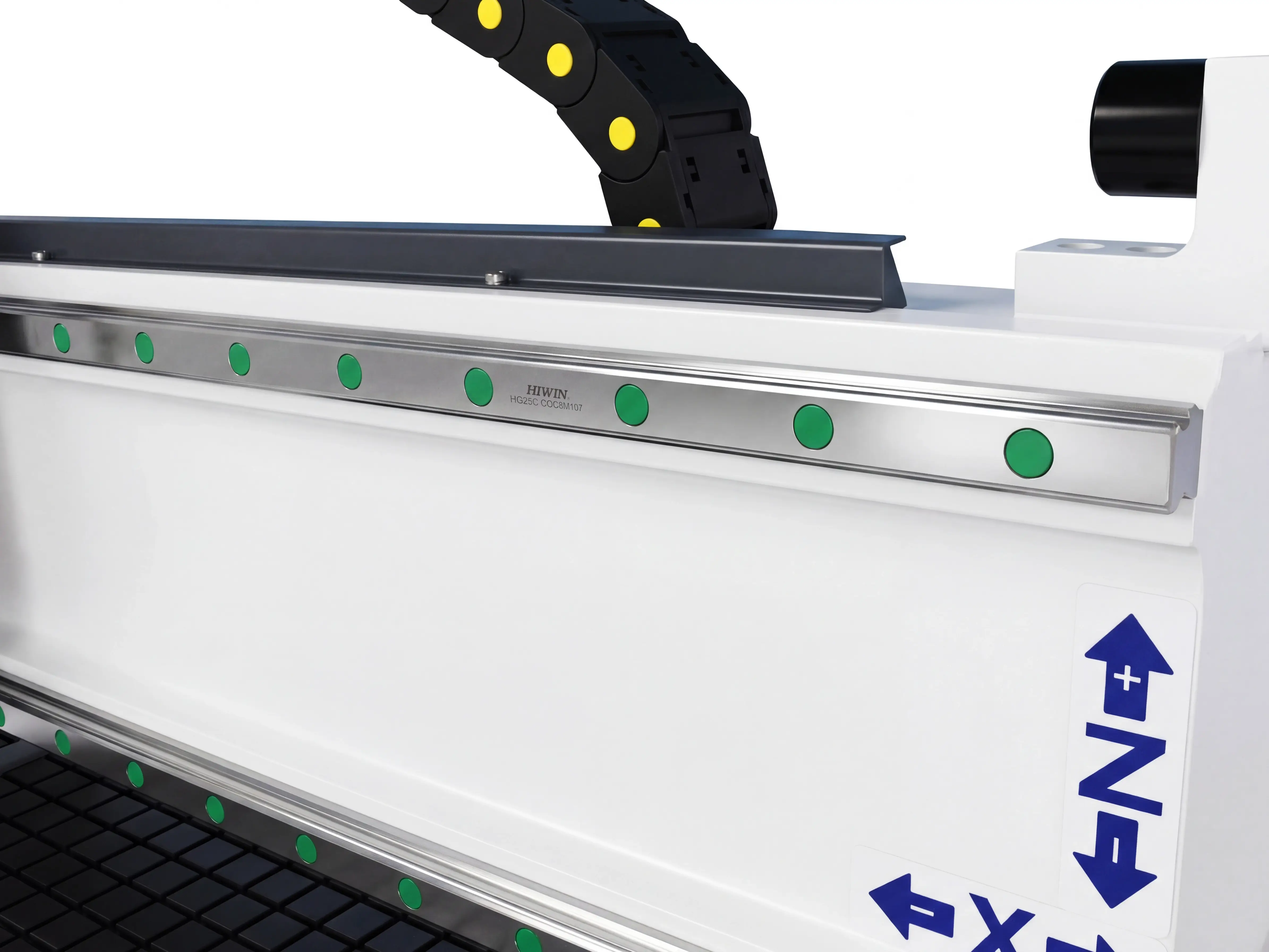 Hiwin (Taiwan) P level 25 linear guideways of Spire 1520 CNC router