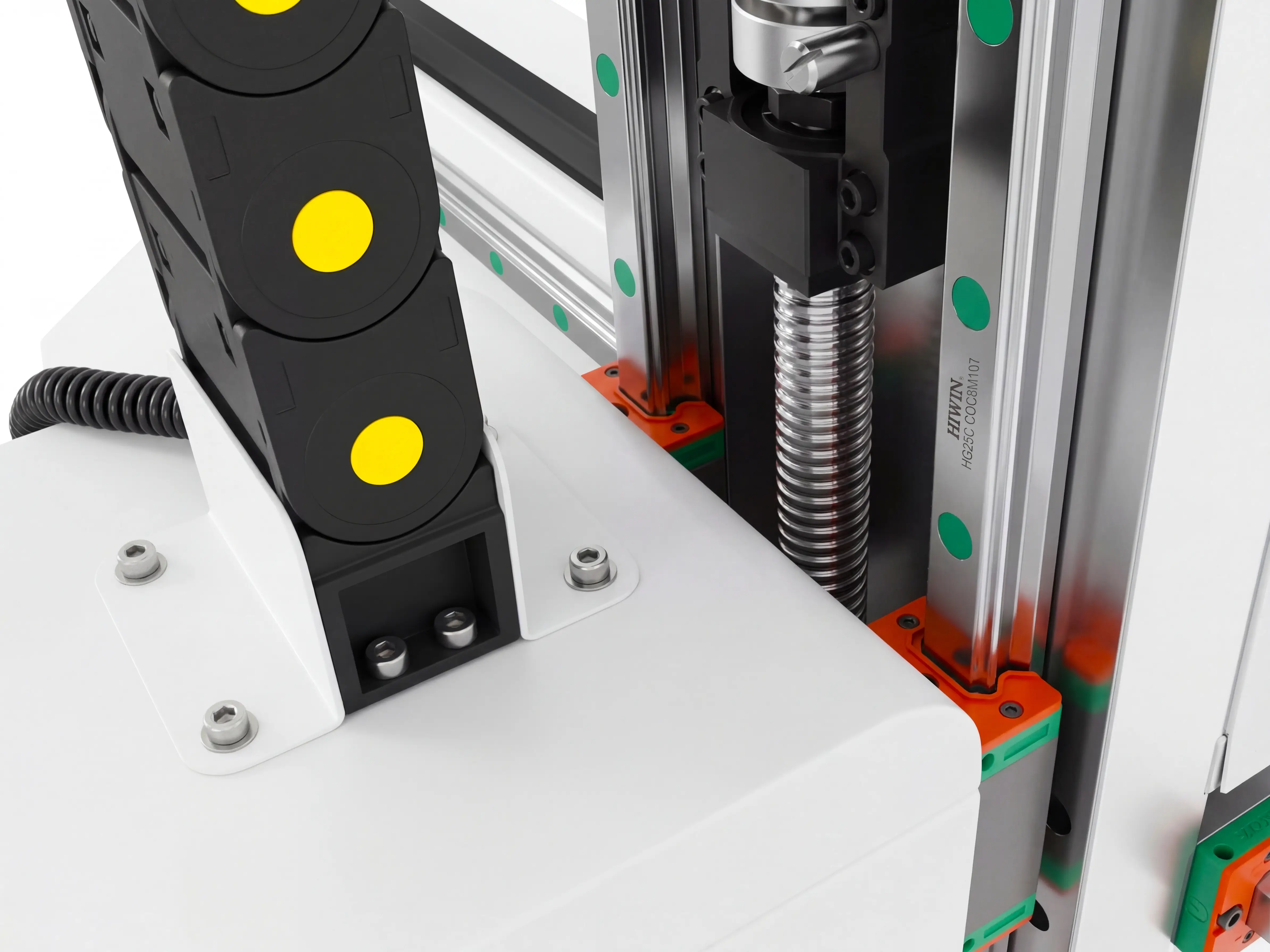 TBI (Taiwan) ground ball screws of Spire 1520 CNC router