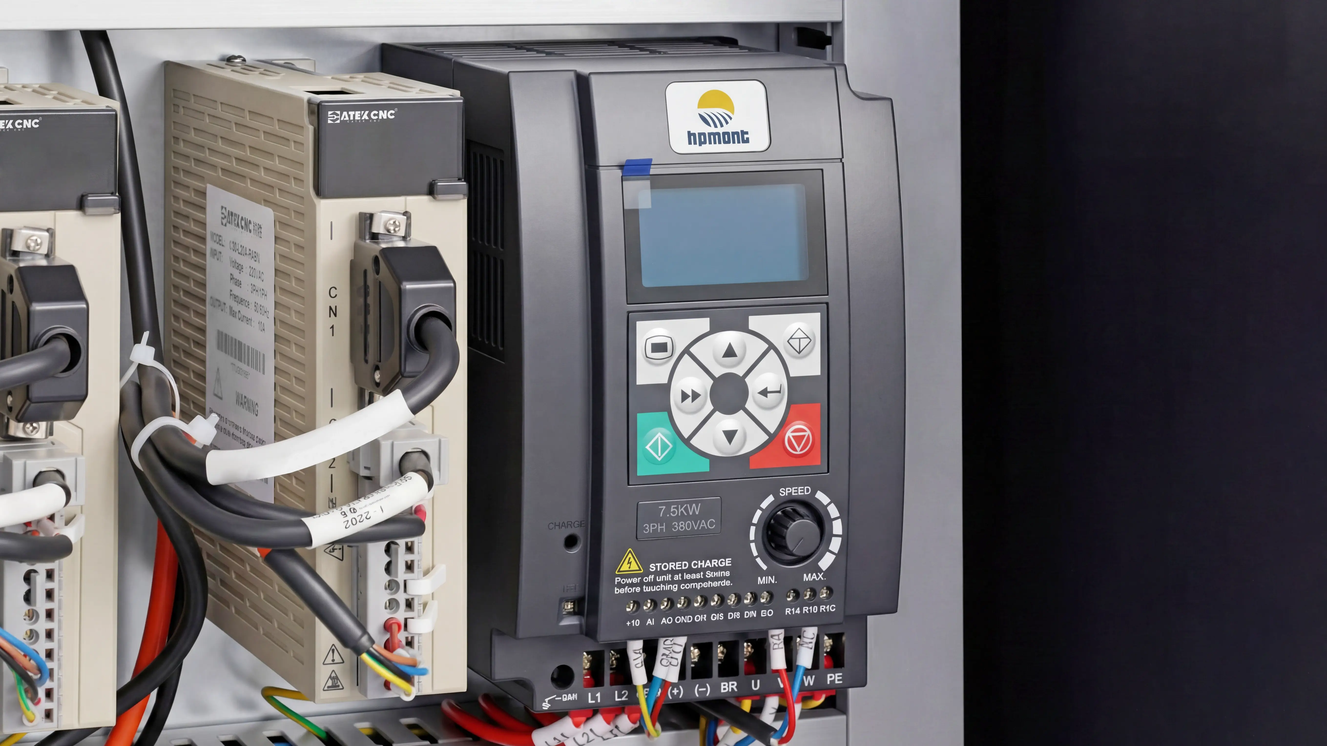 Hpmont variable frequency drive of Spire 1520 CNC router